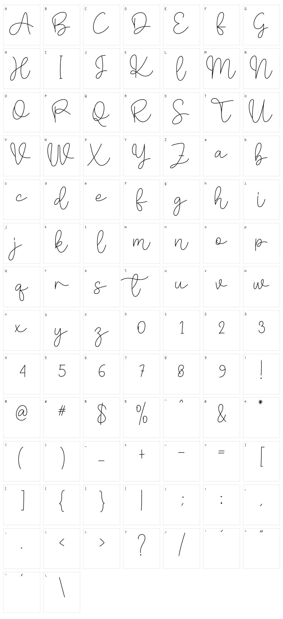 Signature Chocolate Character Set