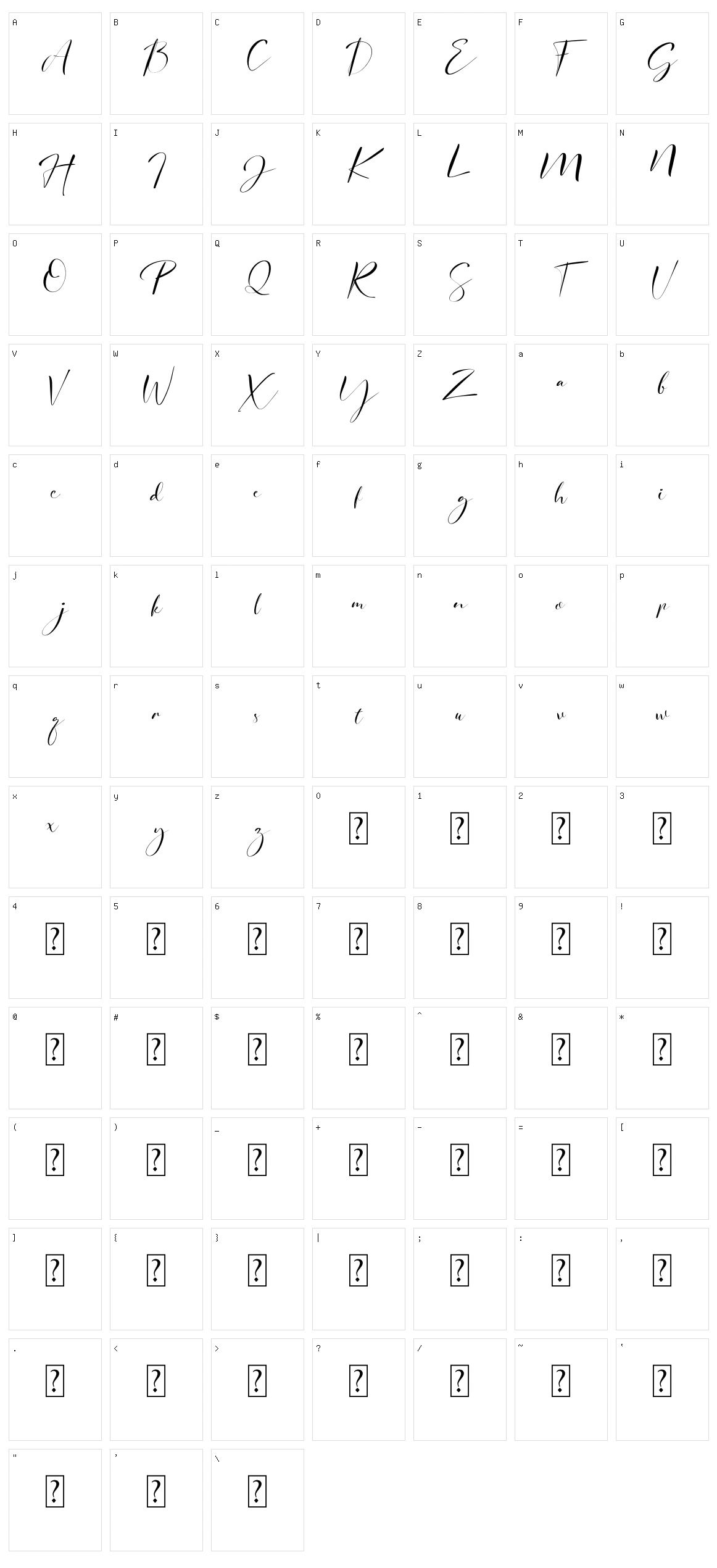 Signature Photopedia Character Set