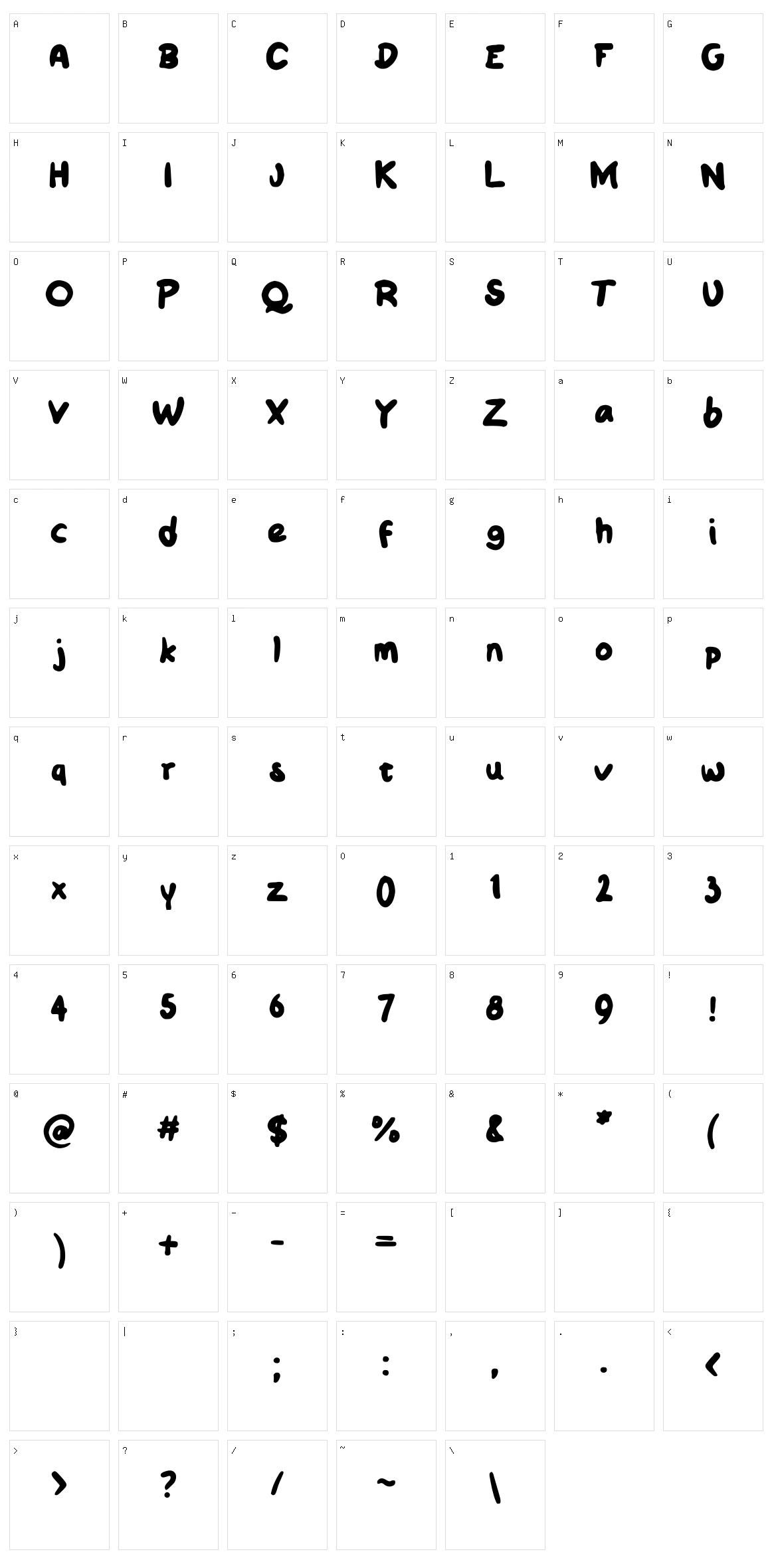 Sile Character Set