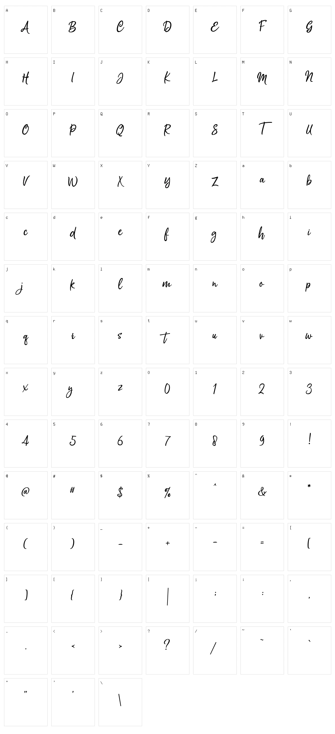 Silentmind Character Set