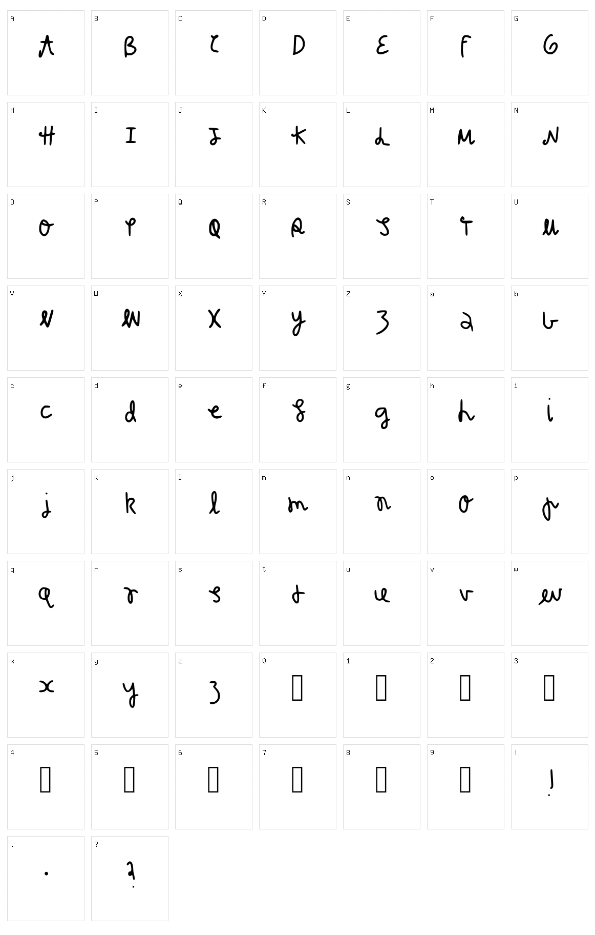 Silly Gal Character Set