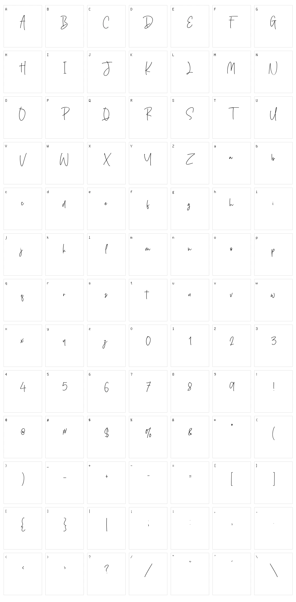 Silver Buttercup Character Set