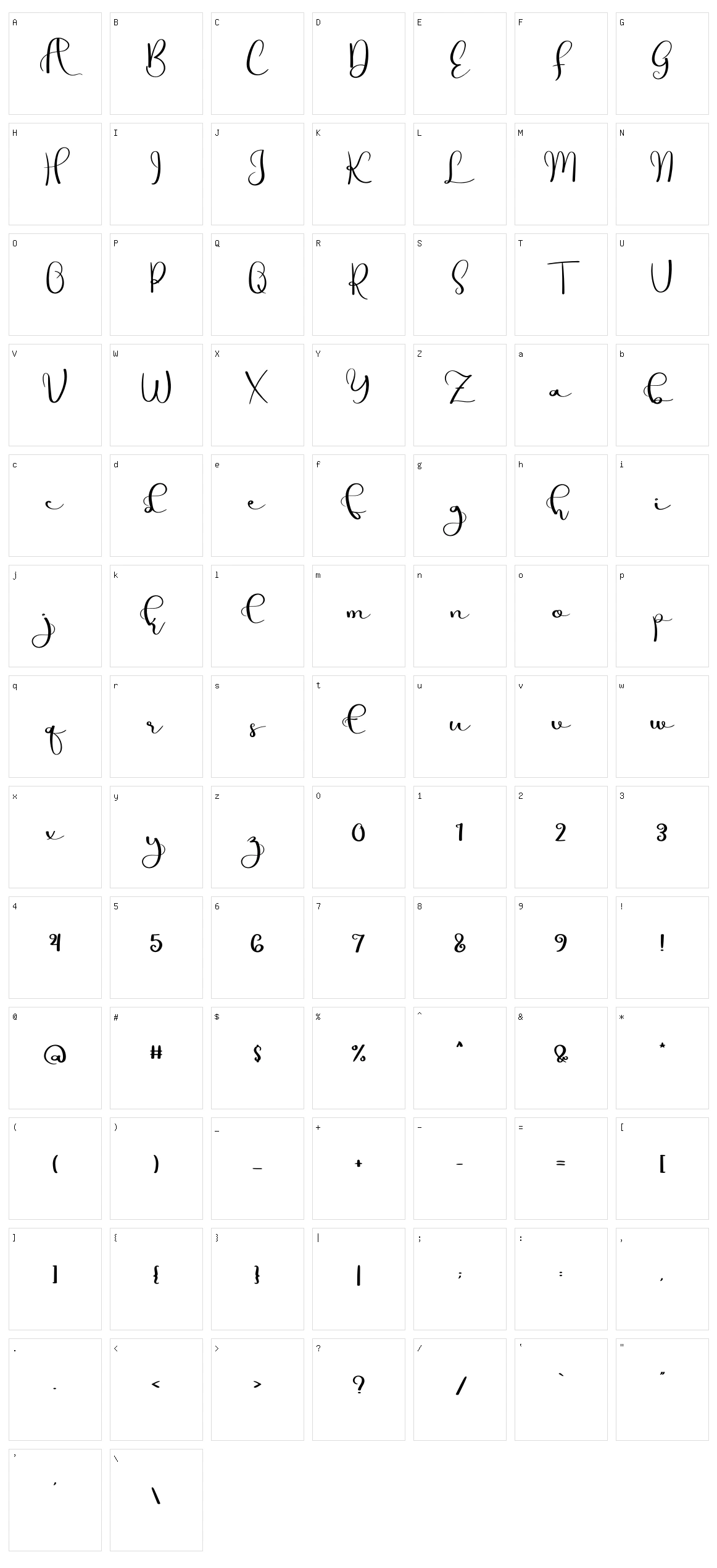 Simple Fits Character Set