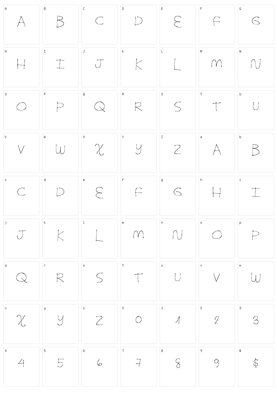 Simple Folks Character Set