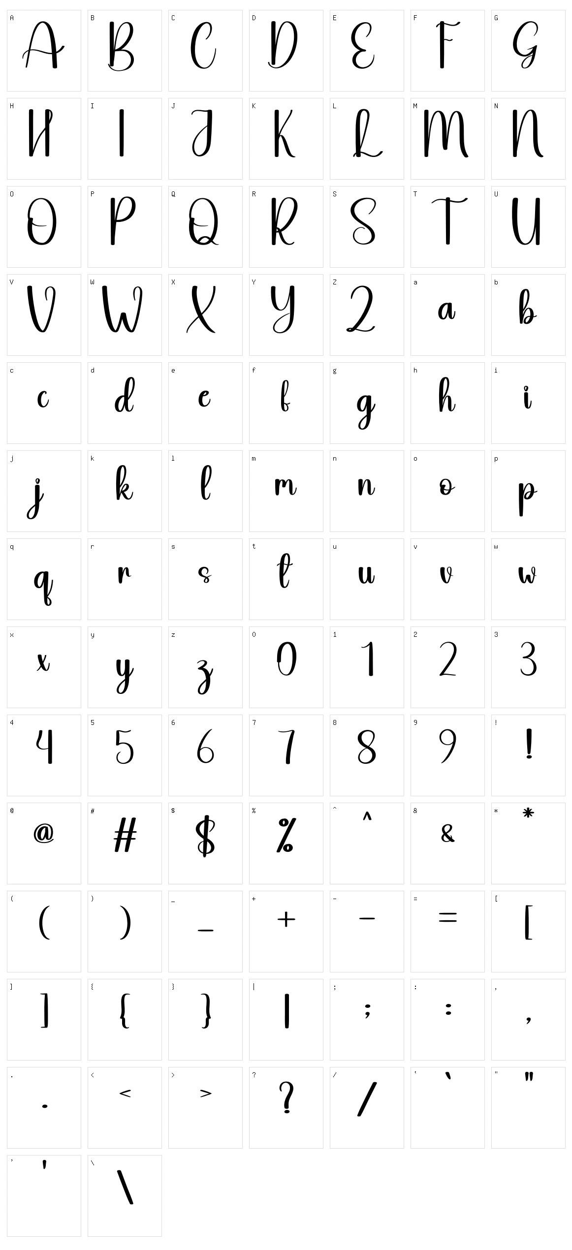 Simple Love Character Set