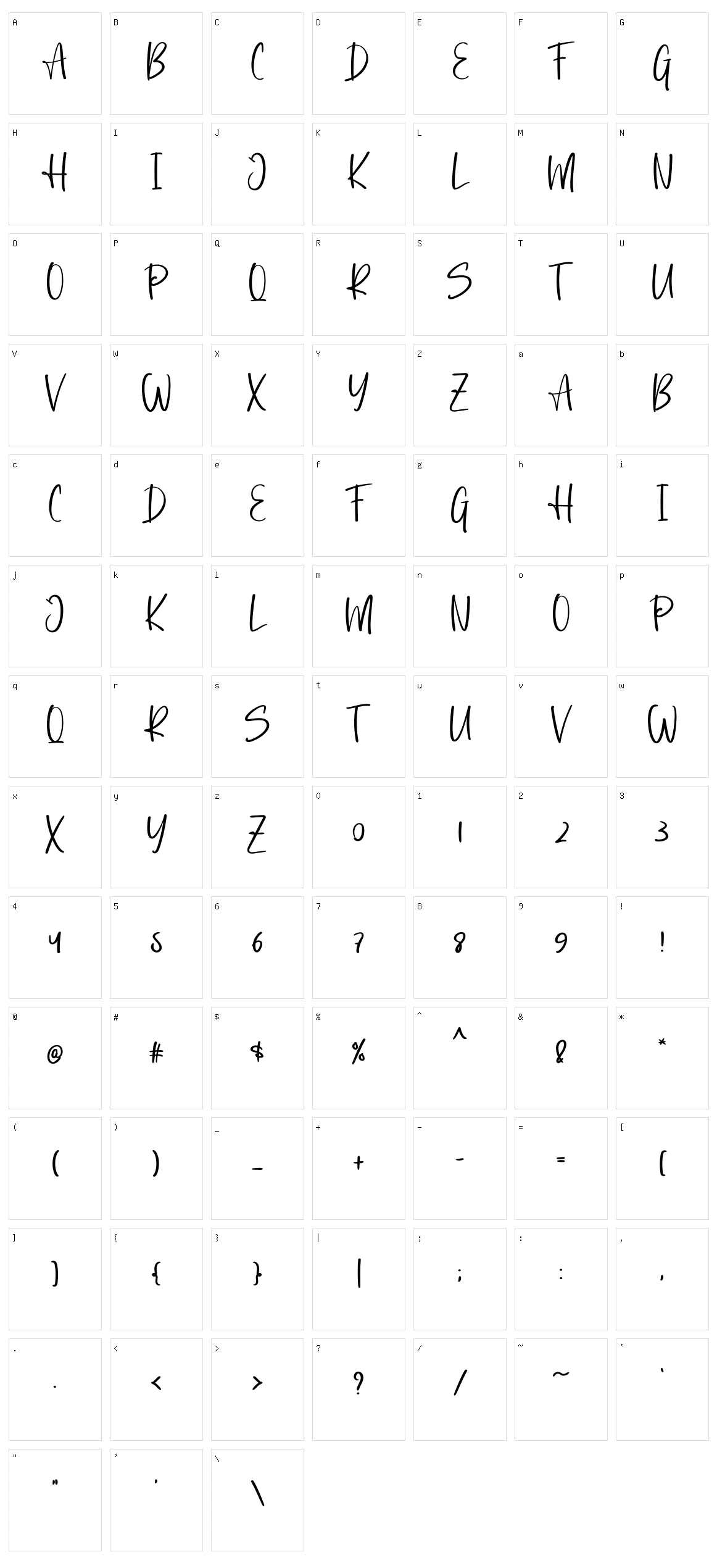 Simple Planner Character Set