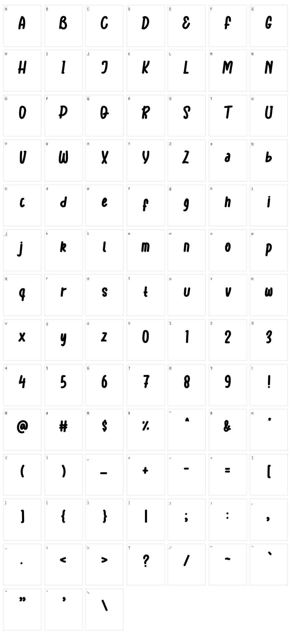 Single Flashing Character Set