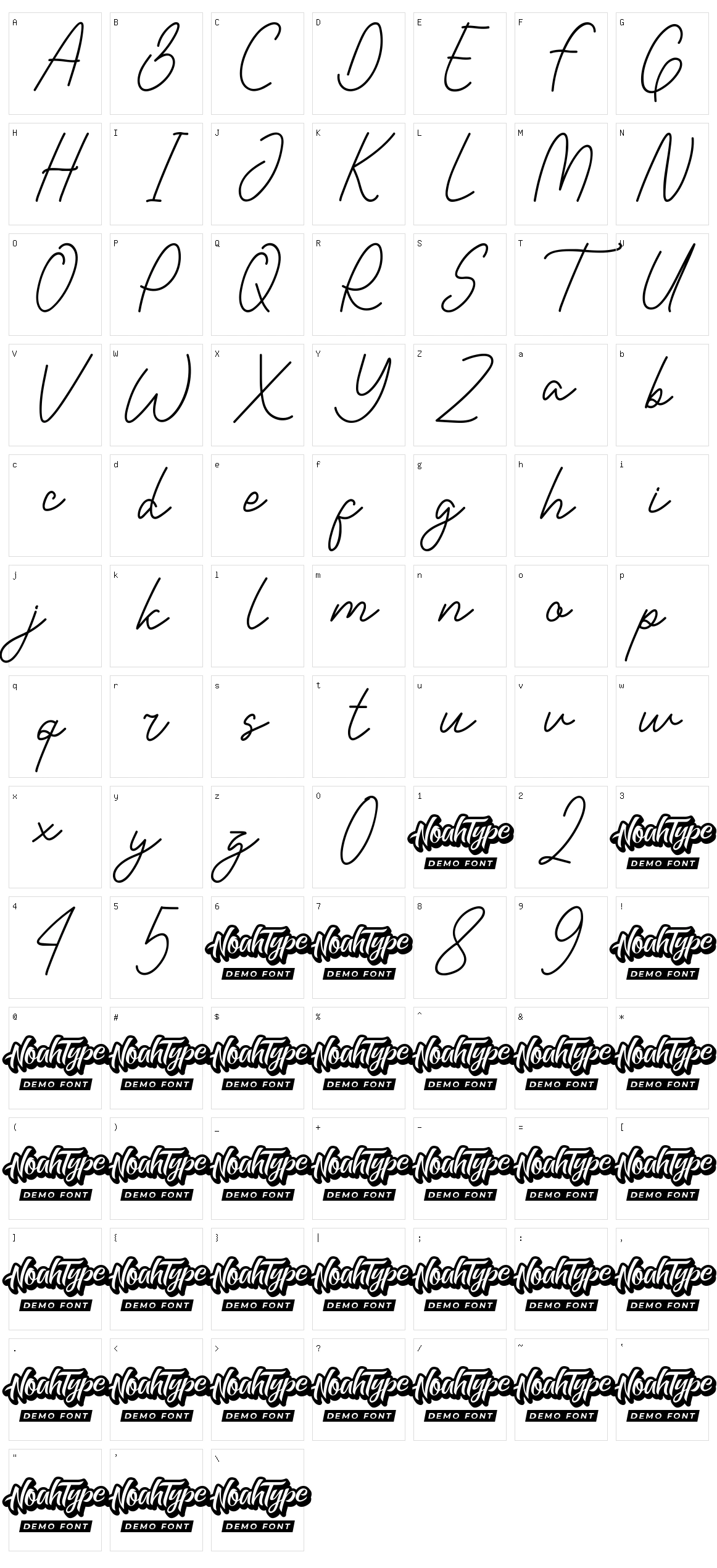 Single One Character Set