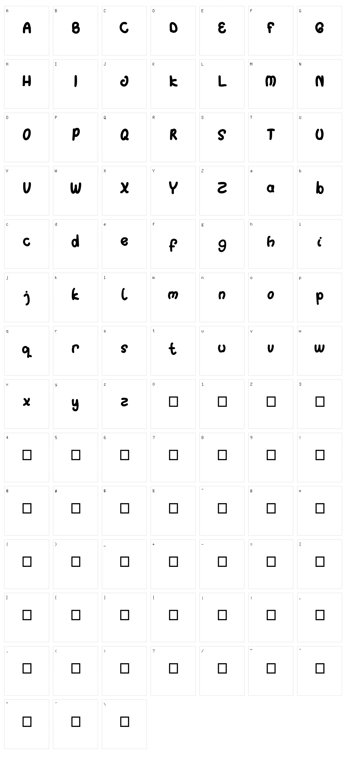 Singo Character Set