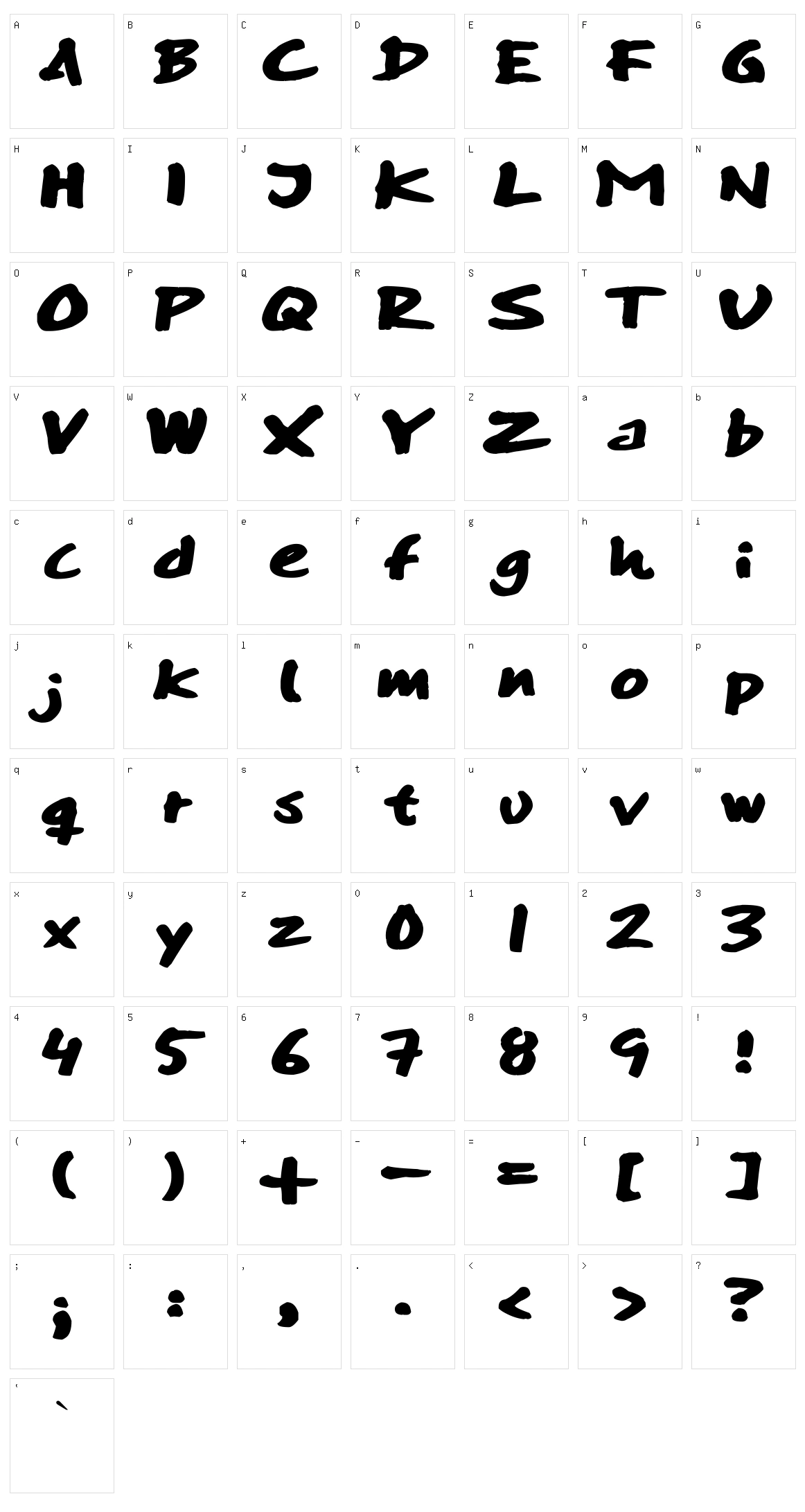 Skitser Swift Character Set