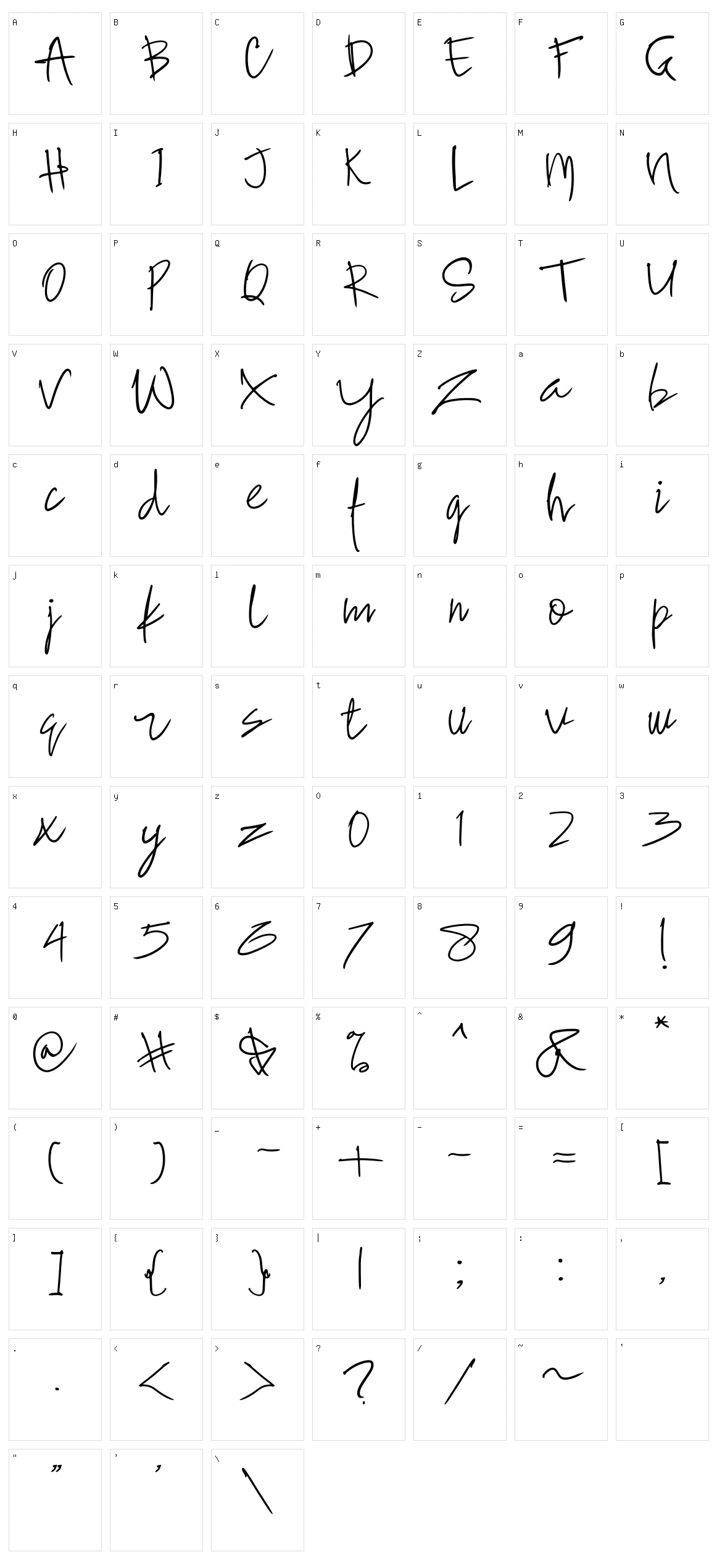 Slavia Character Set