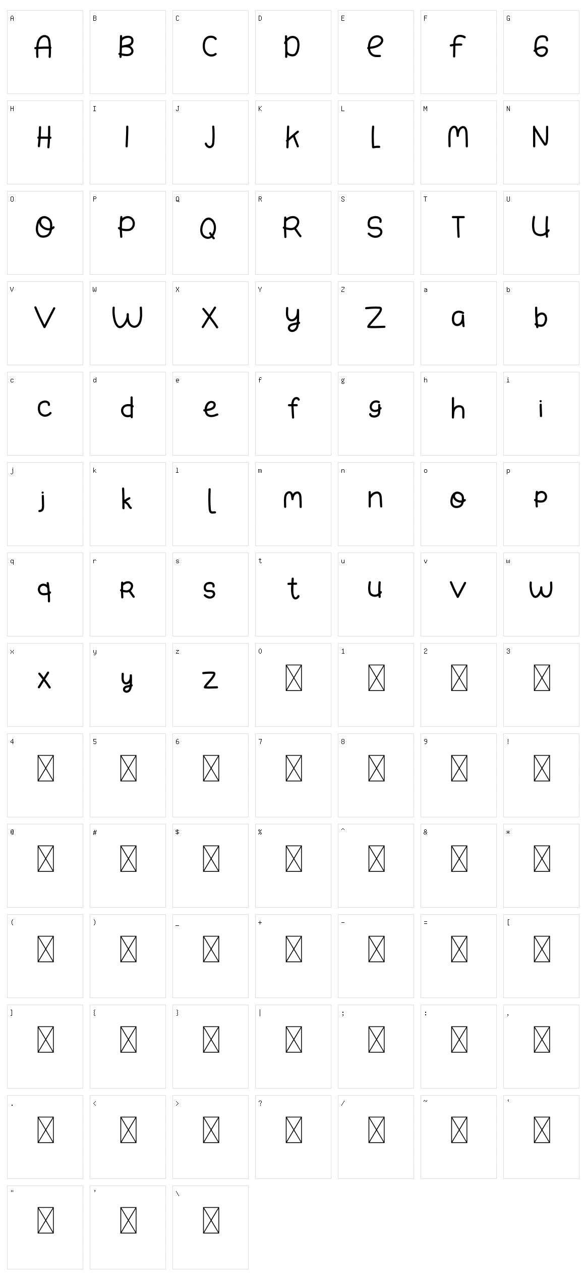 Small Bunny Character Set