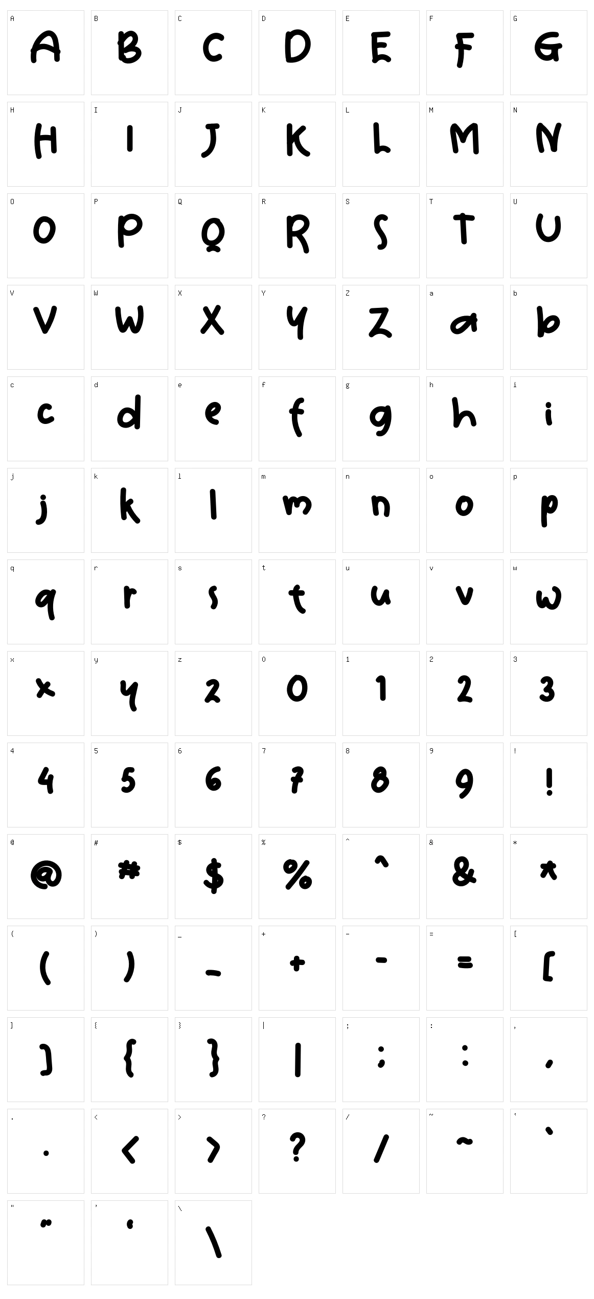 Smart Teacher Character Set