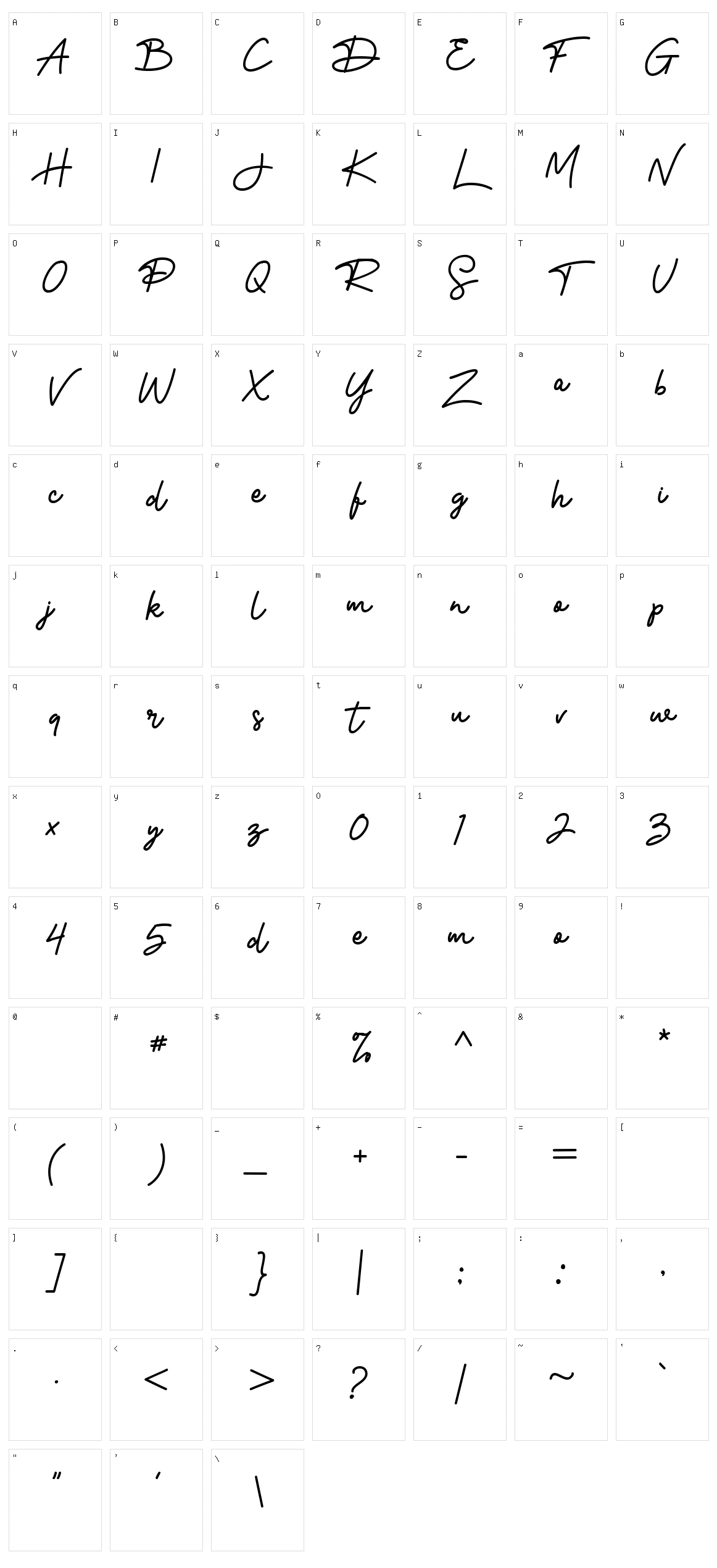 Smongkoo Character Set