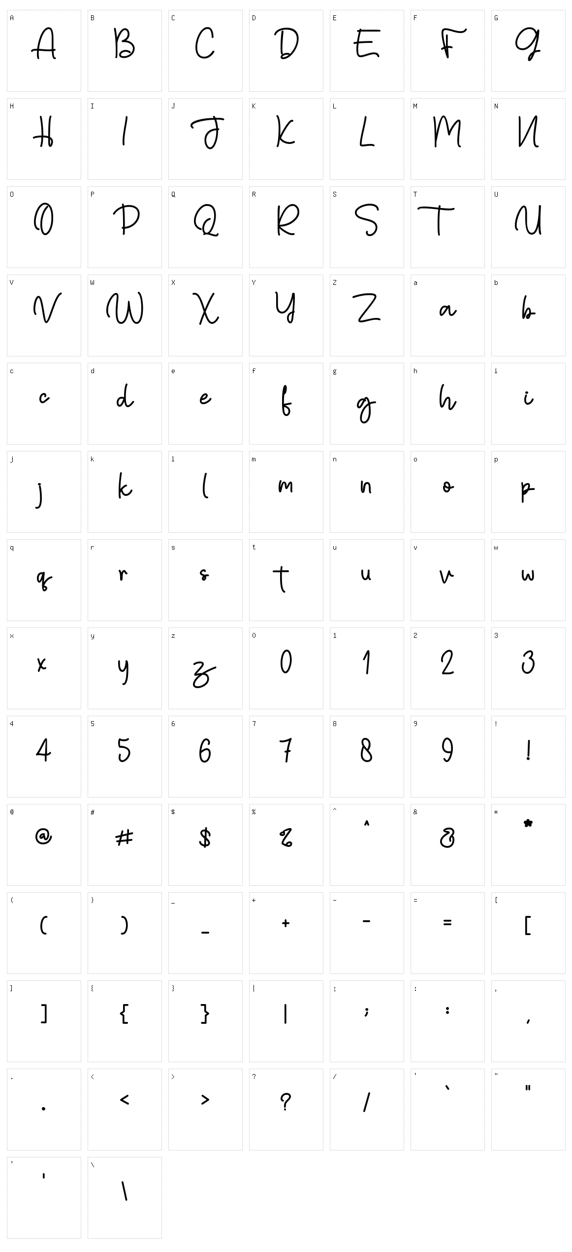 Snowball Bush Character Set