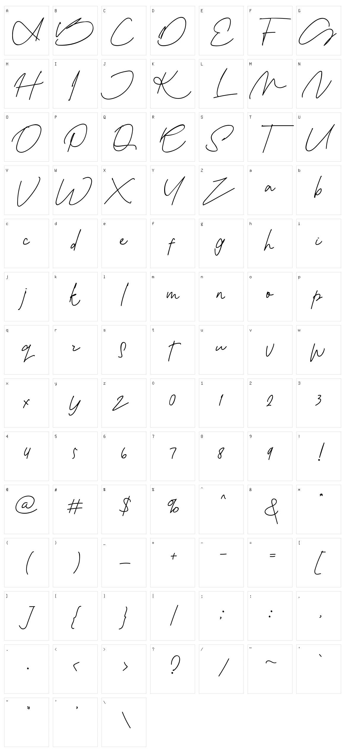 Soffika Character Set