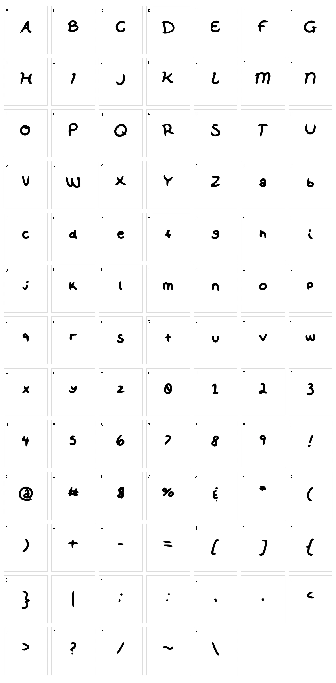 Soft Notes Character Set
