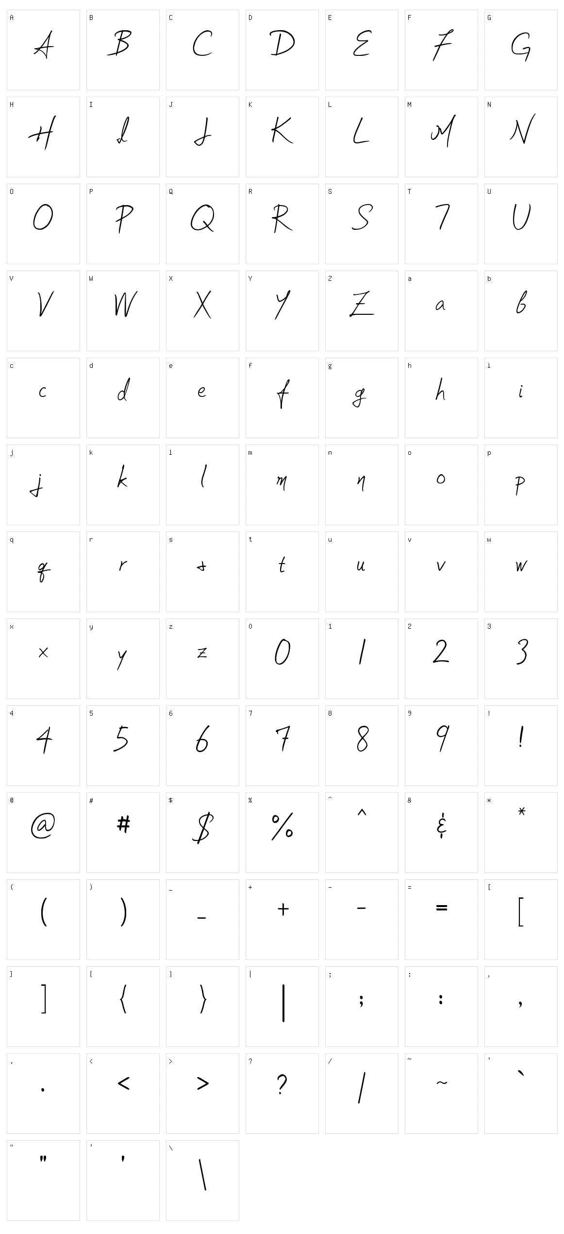 Soljik Dambaek Character Set