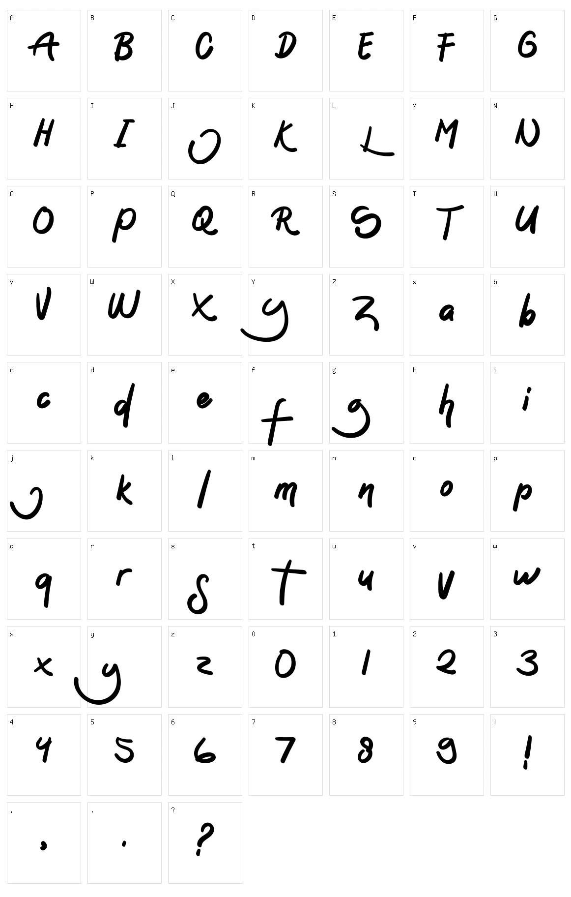 Sontoloyo Character Set