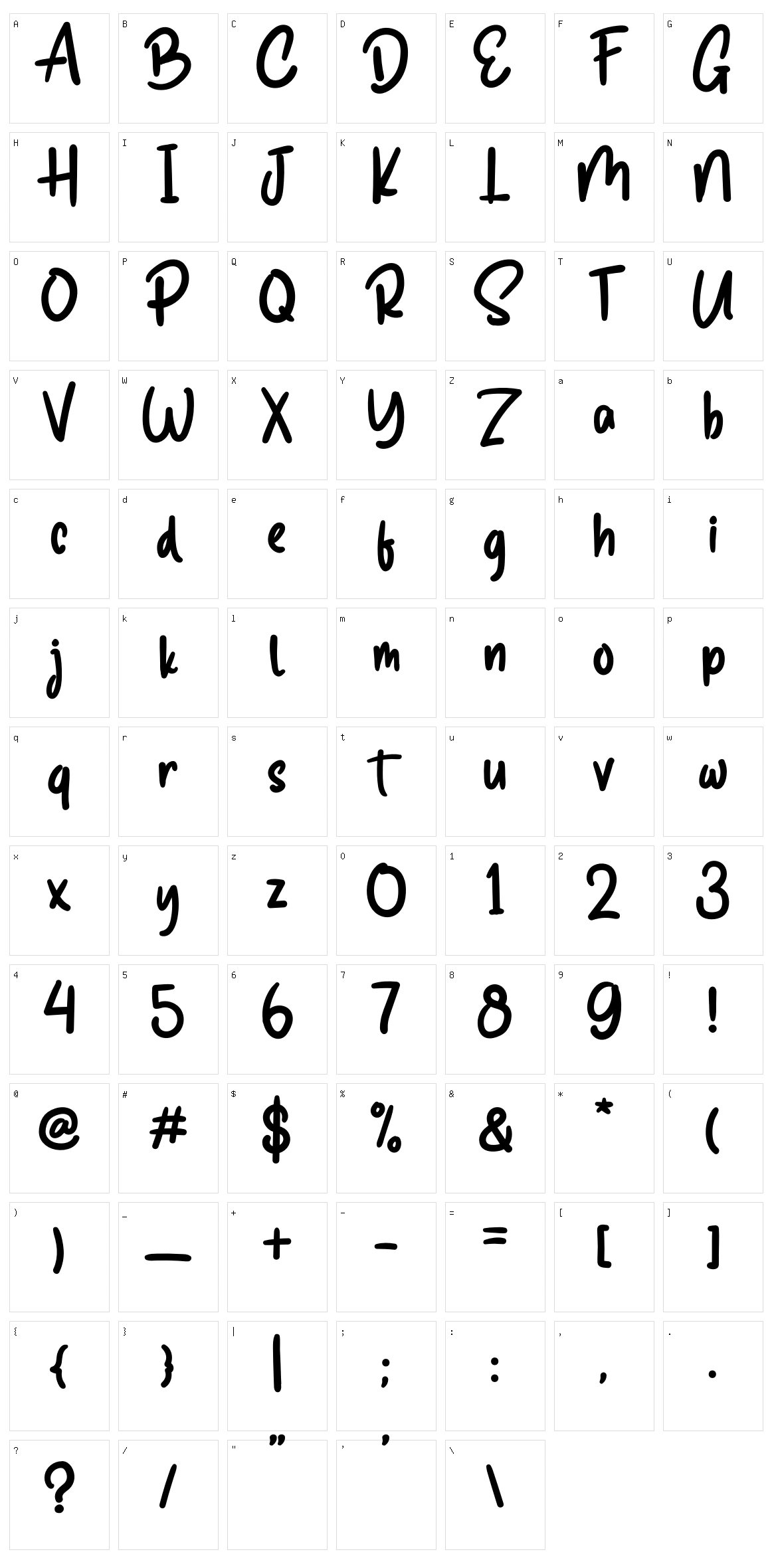 Soubath Ambyar Character Set