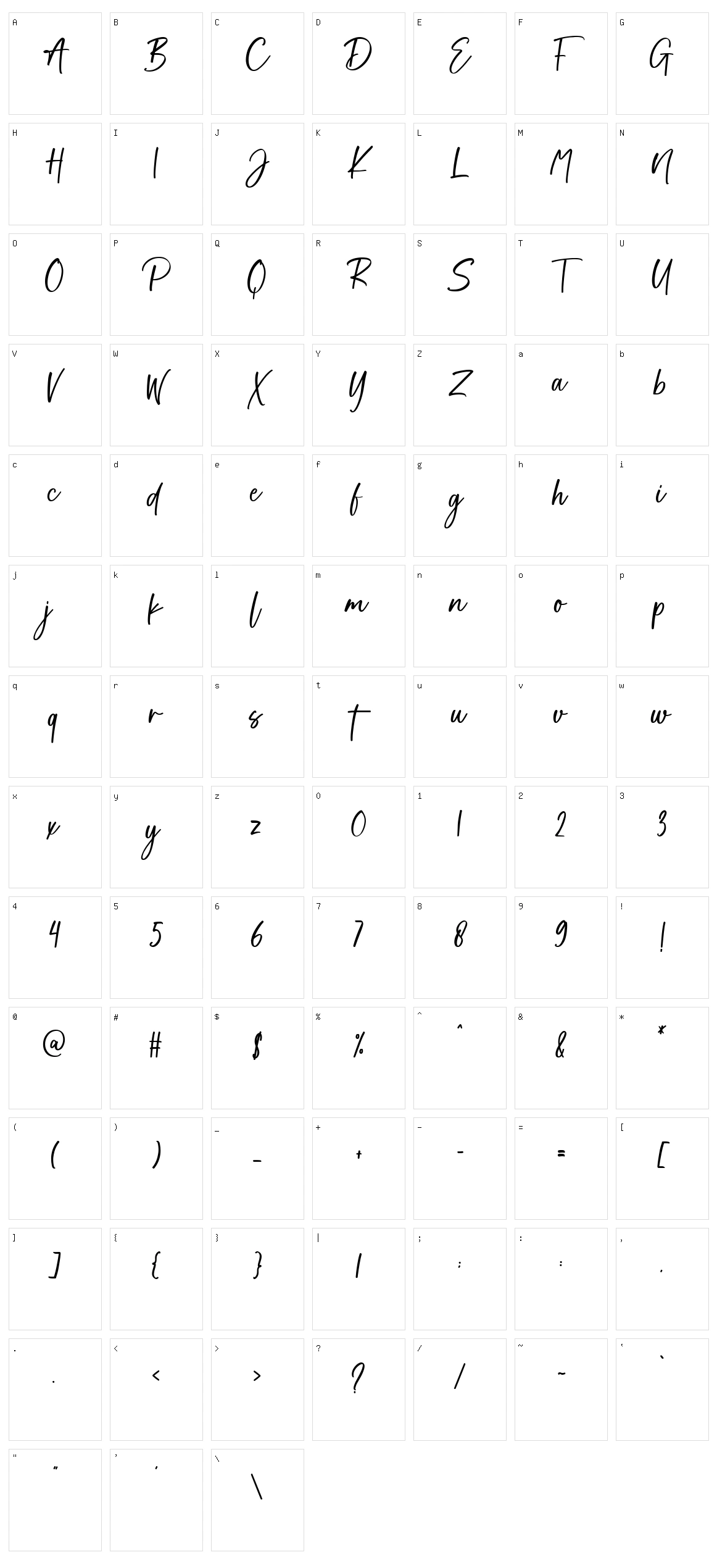 Soul Signature Character Set