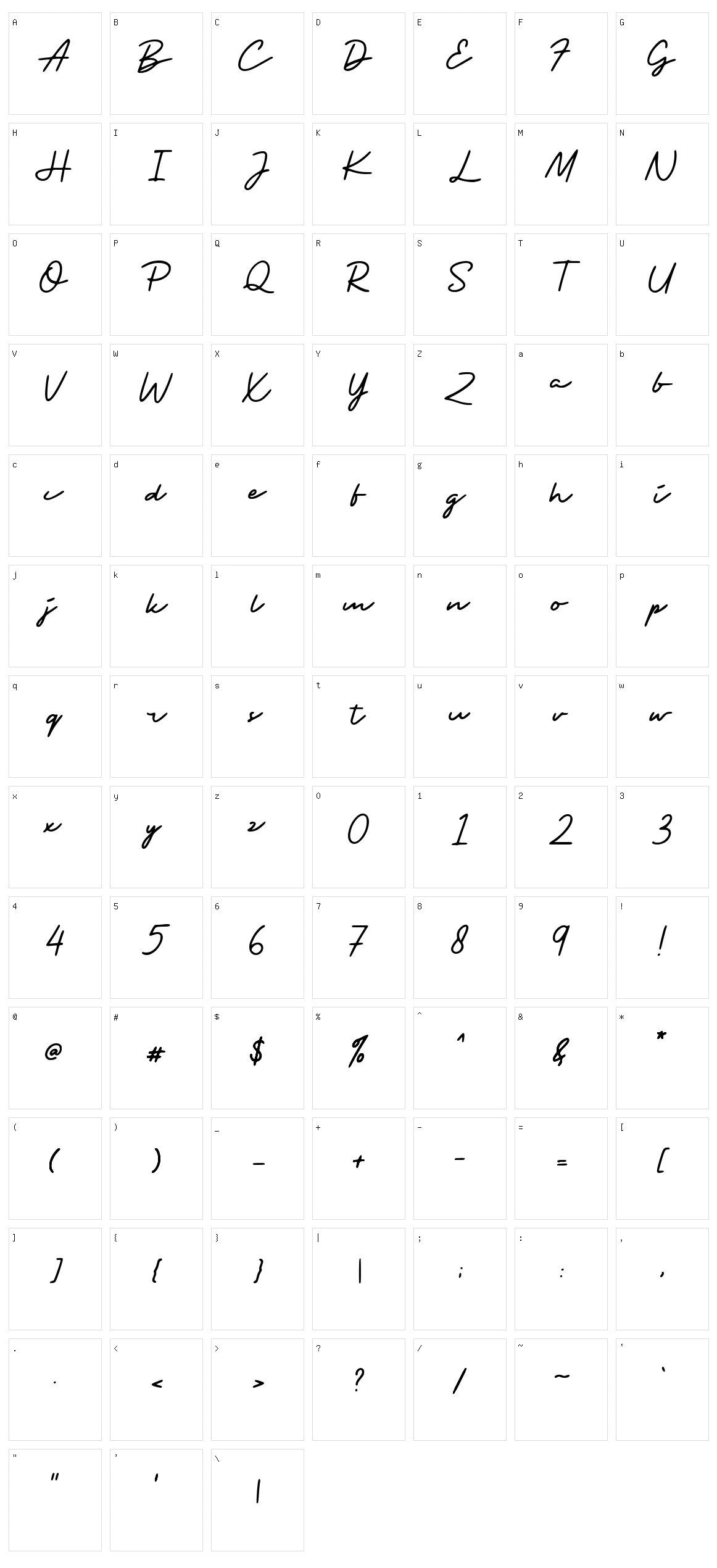 South Paris Character Set