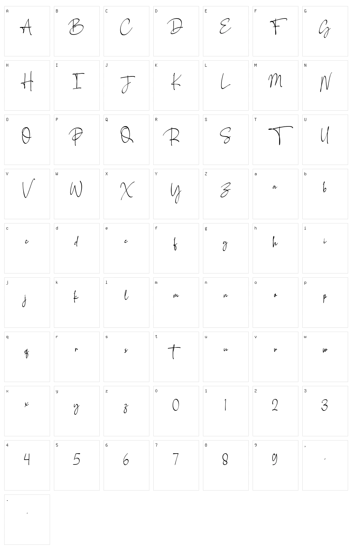 Southampton Character Set