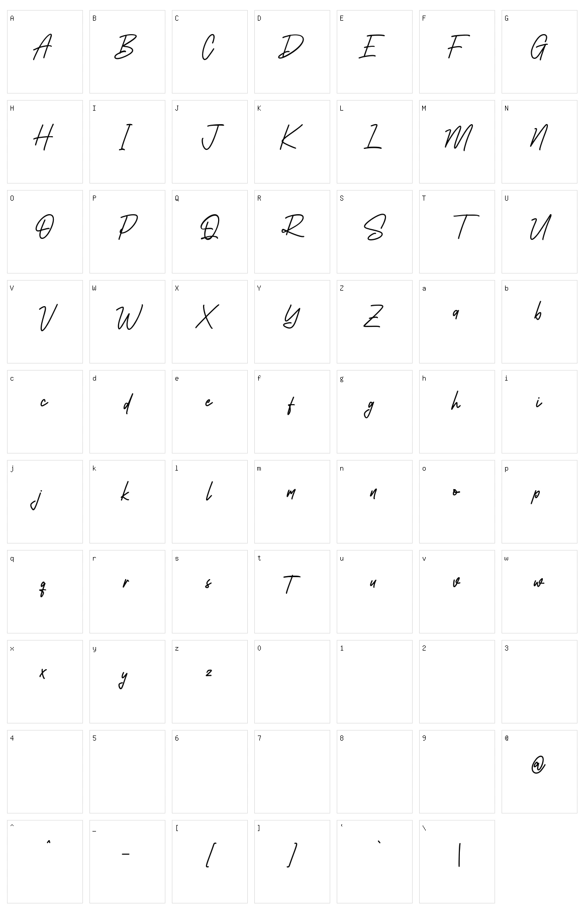 Southavely Character Set