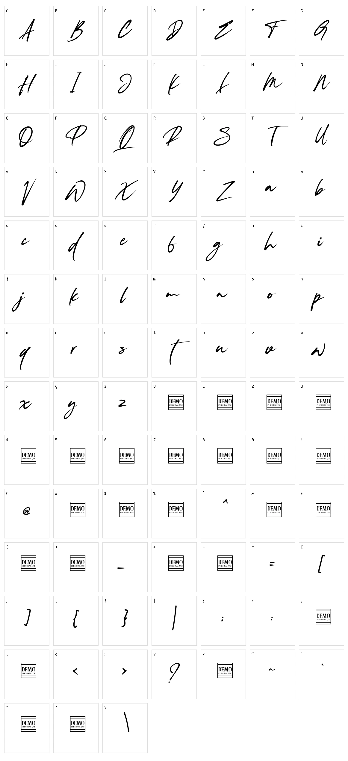 Southima Character Set