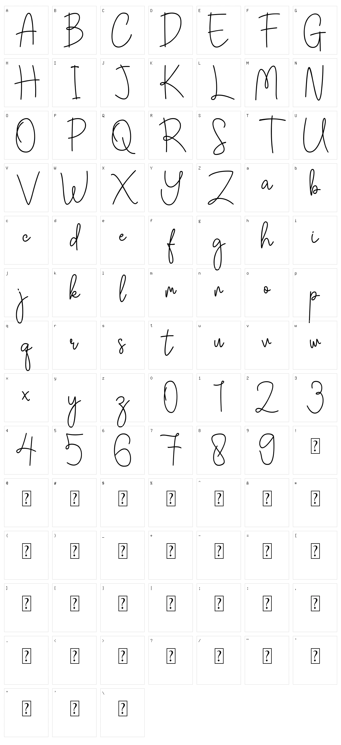 Southwill Character Set
