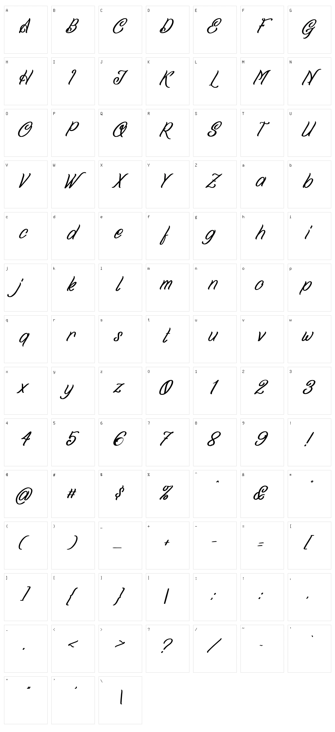 Spancer High Character Set