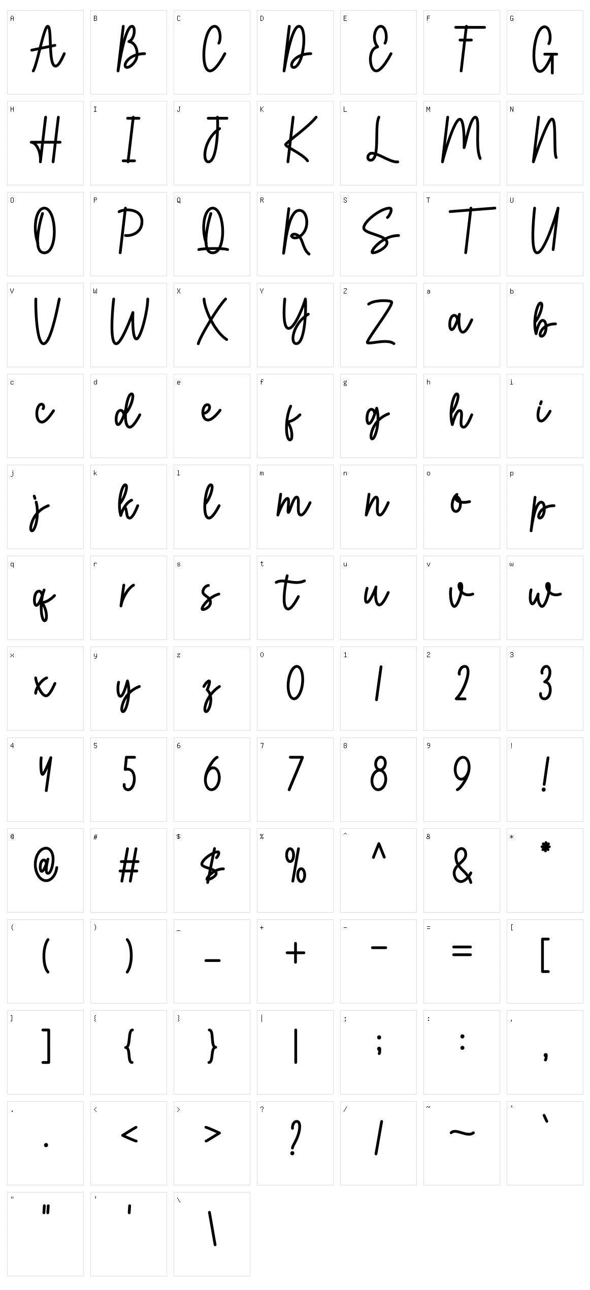 Spring Time Character Set