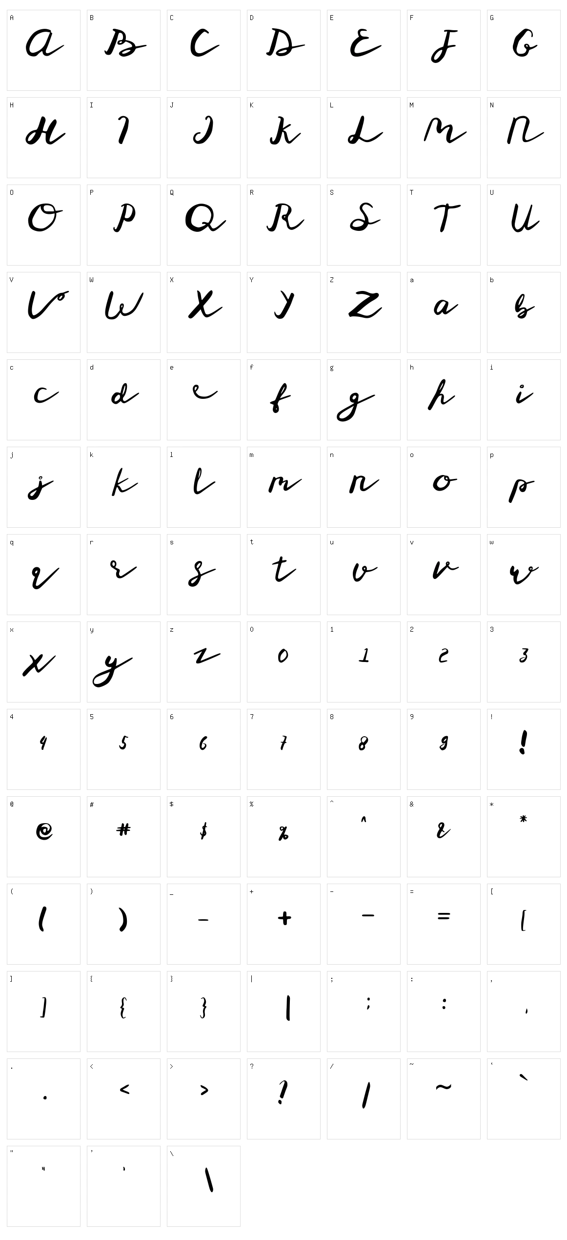 St Maknyus Character Set