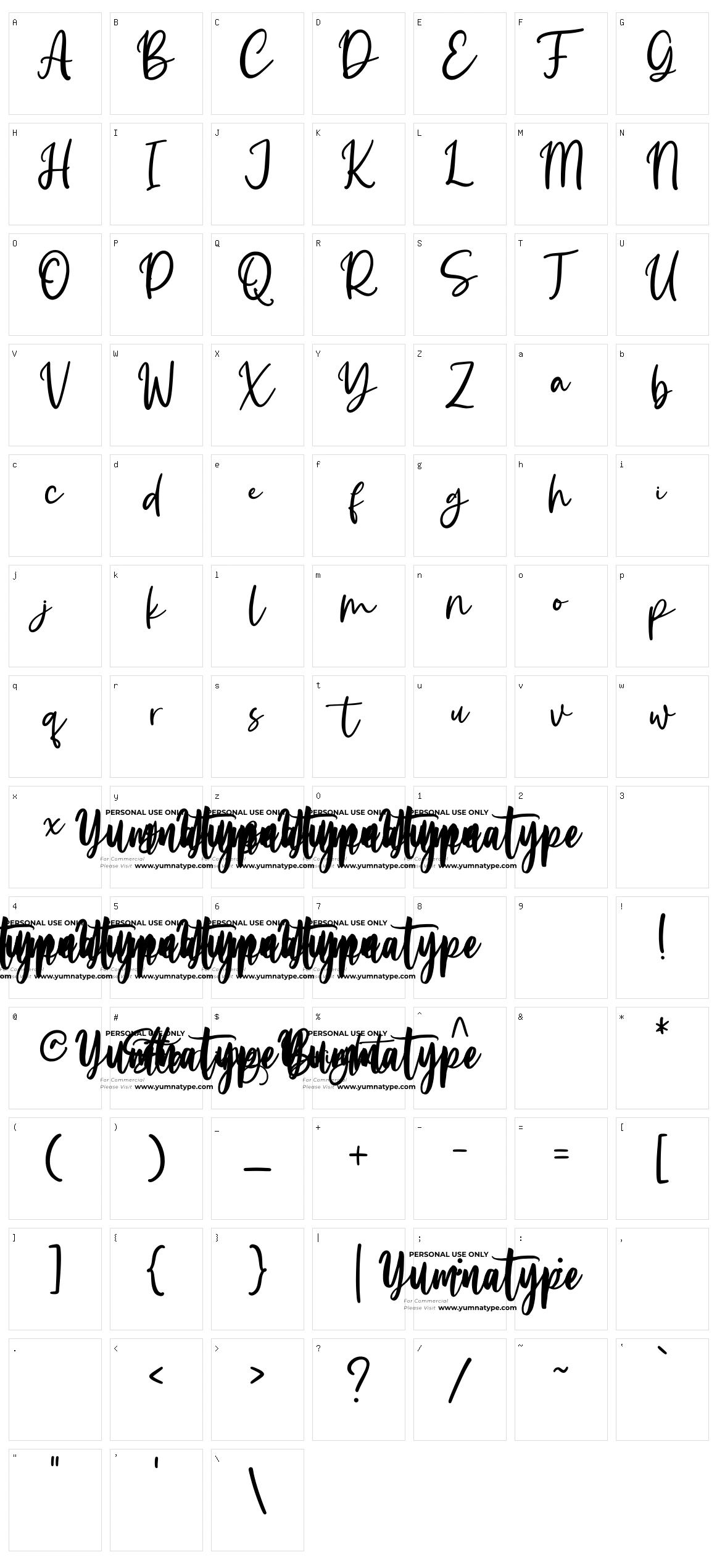 Starling Bright Character Set