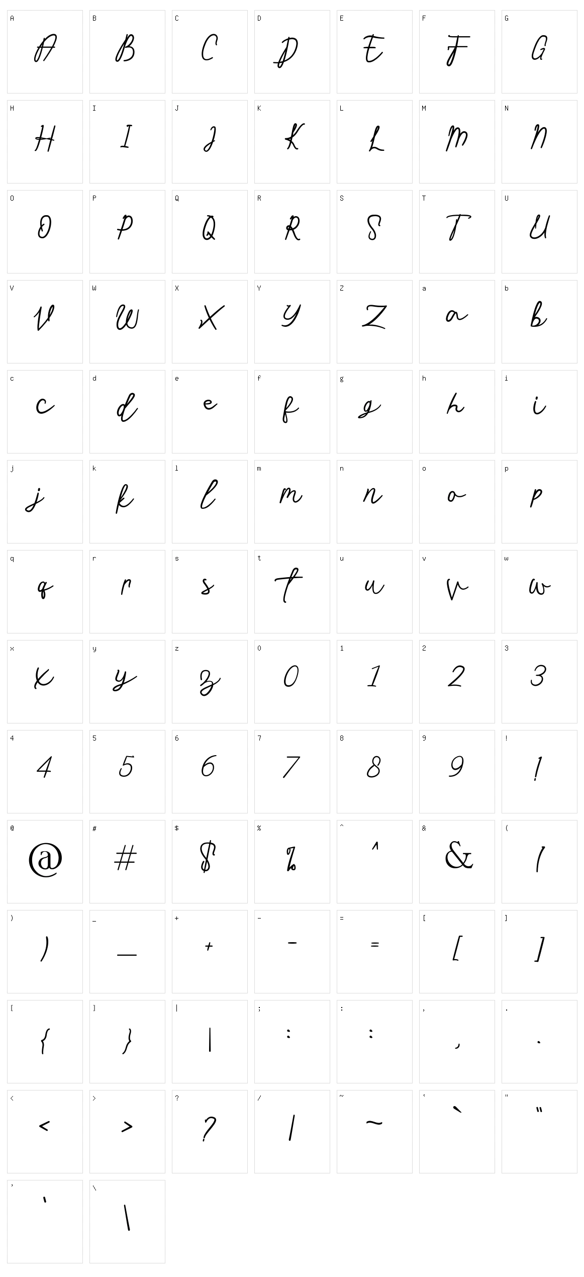 Stars In The Sky Character Set