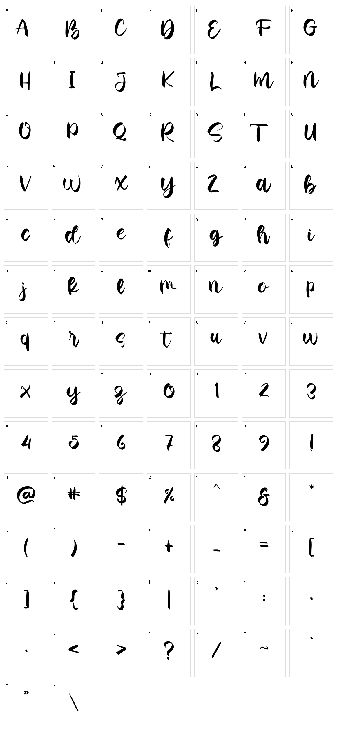 Stephany Folker Character Set