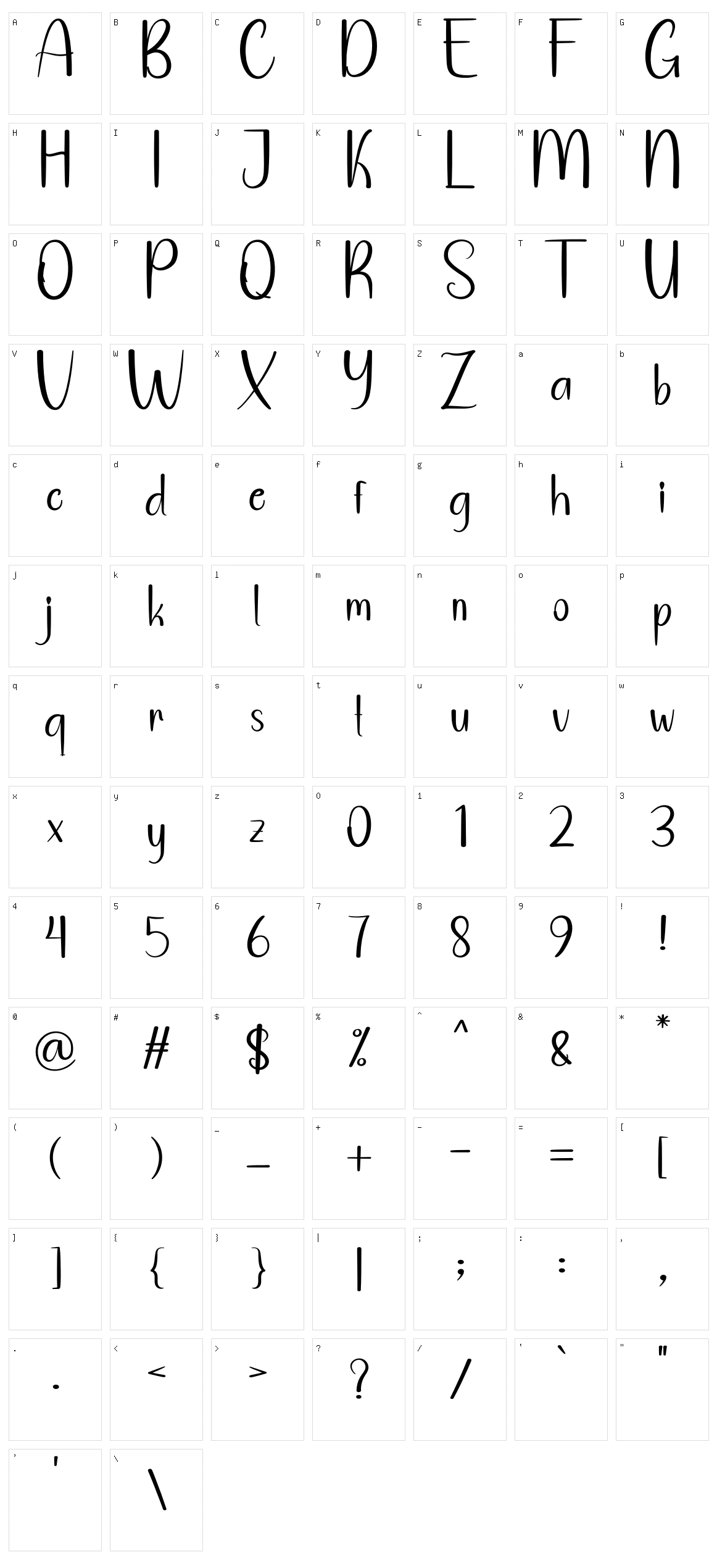 Stock Design Character Set