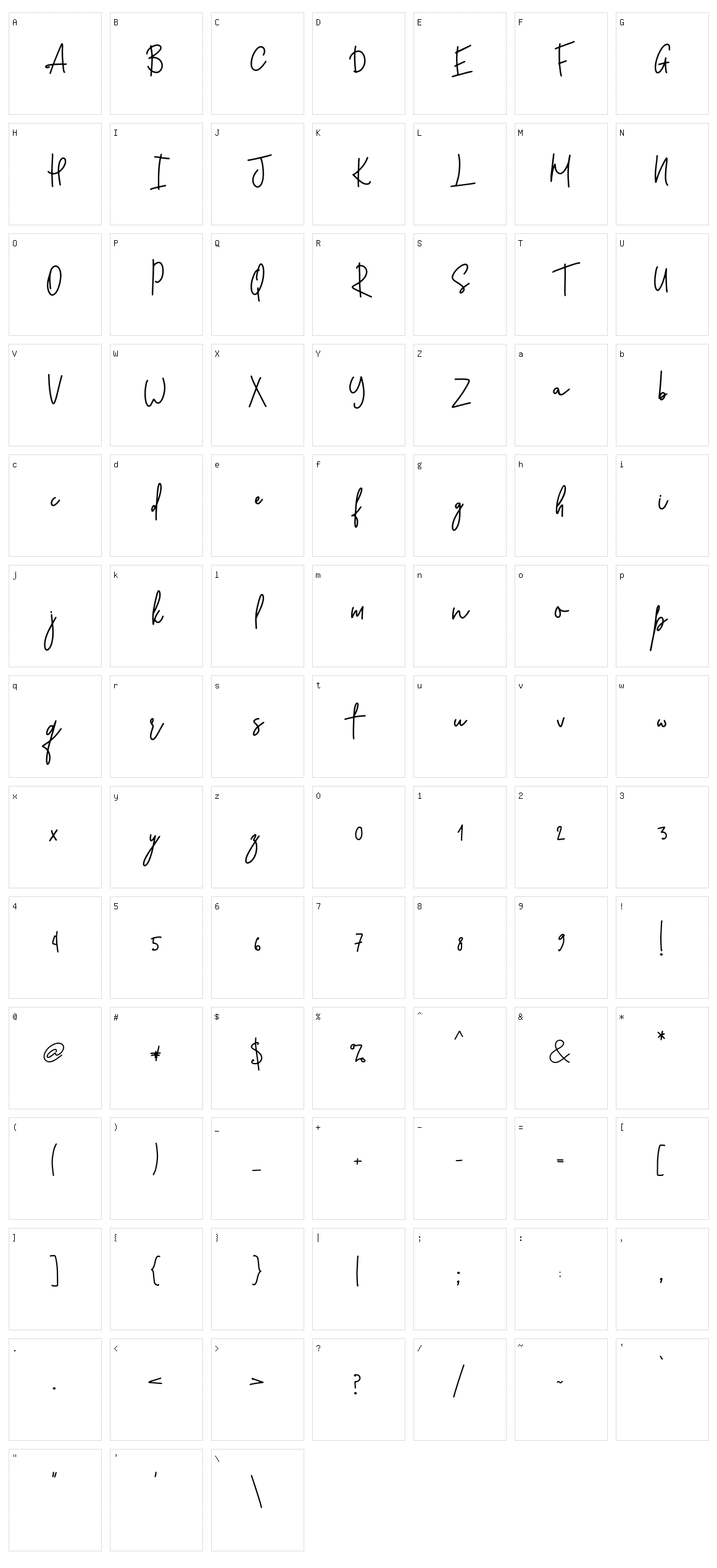 Stone Soul Character Set