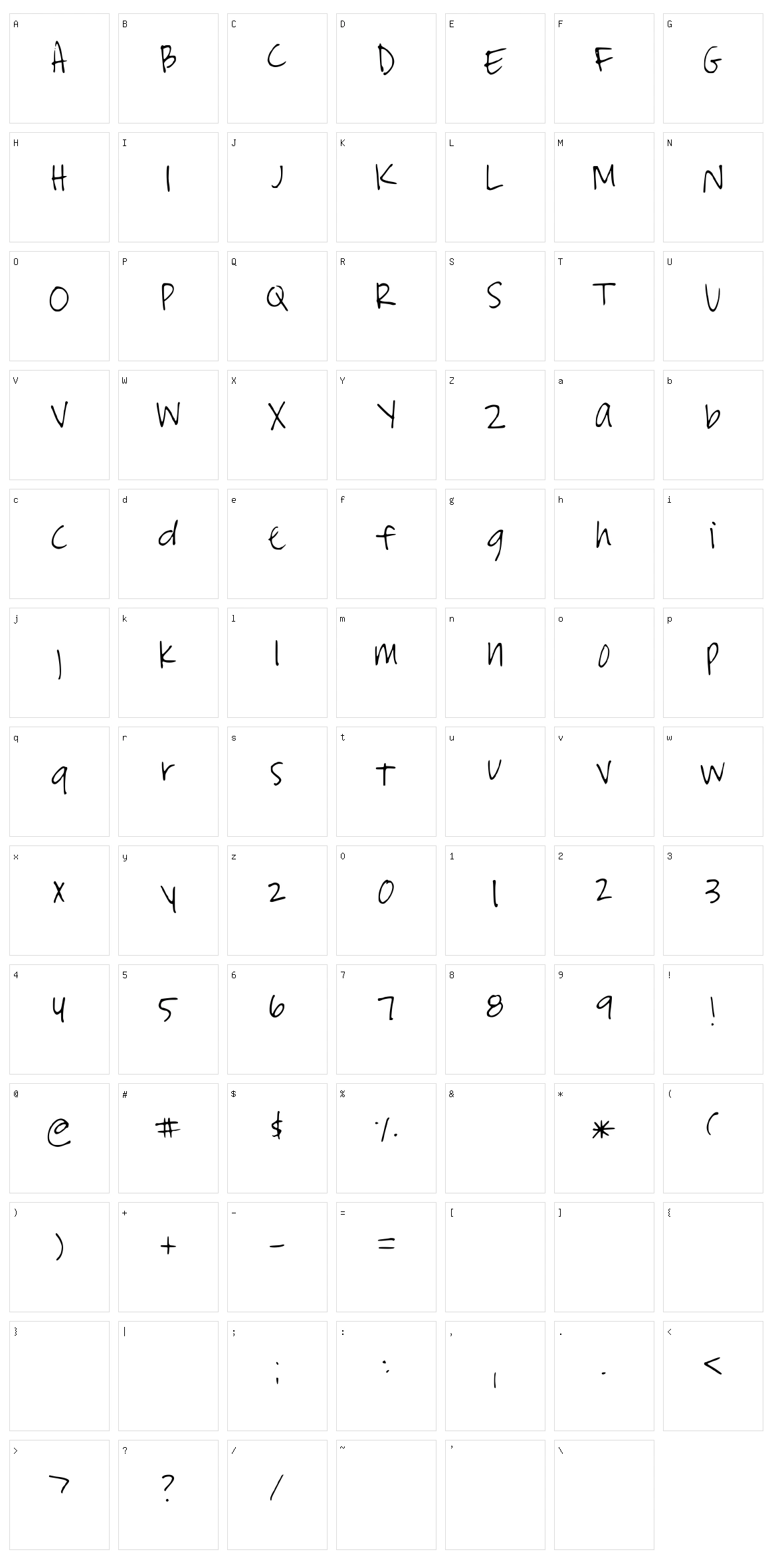 Stormys Character Set