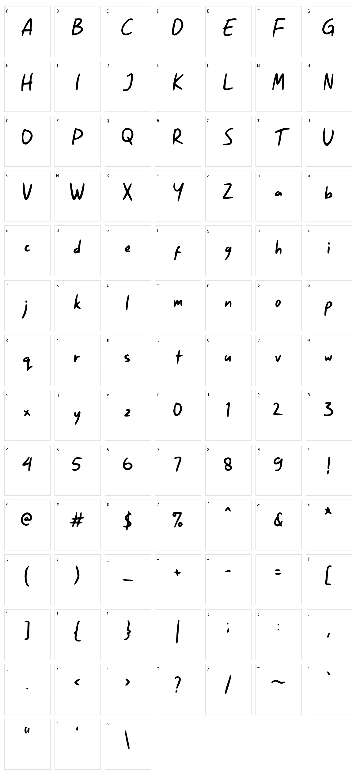 Story Maker GT Character Set