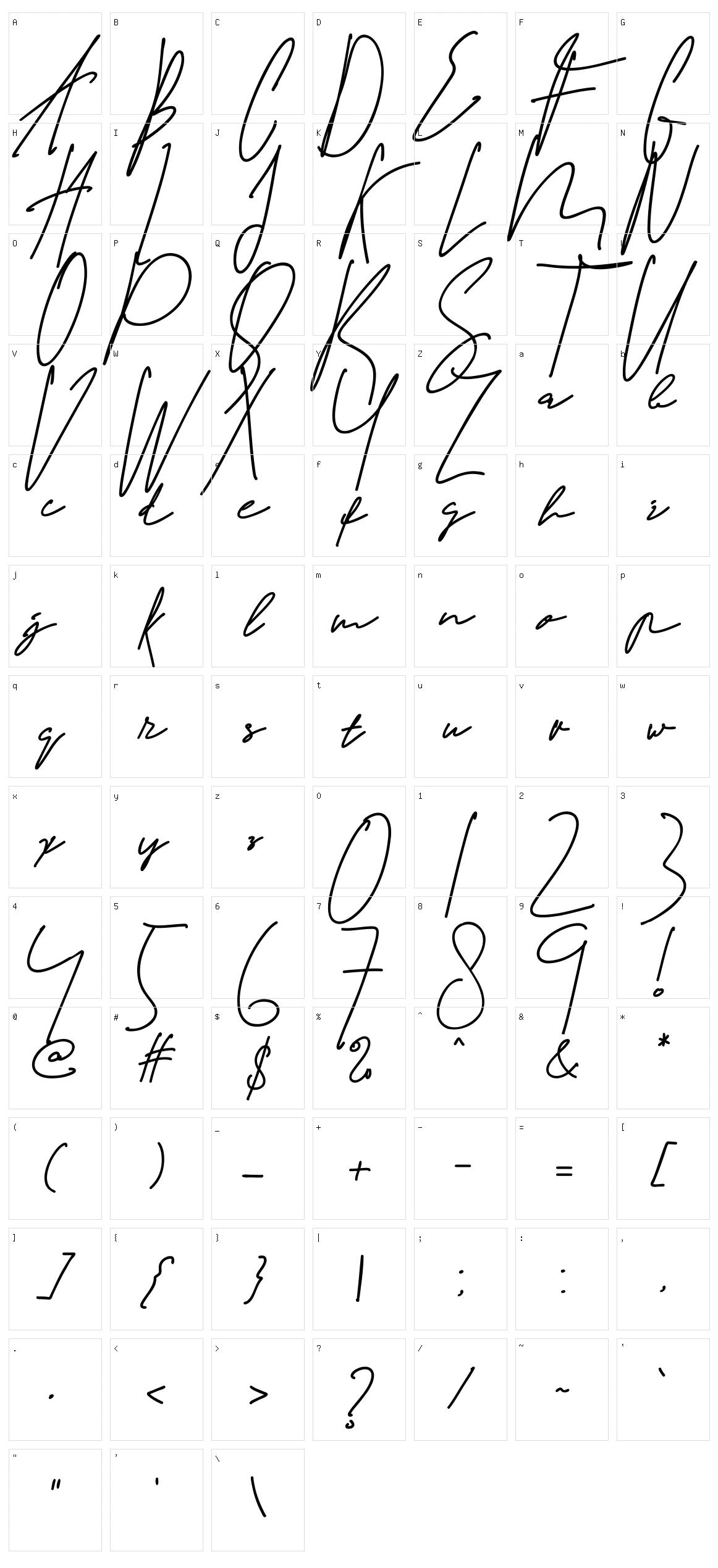 Strakle Character Set