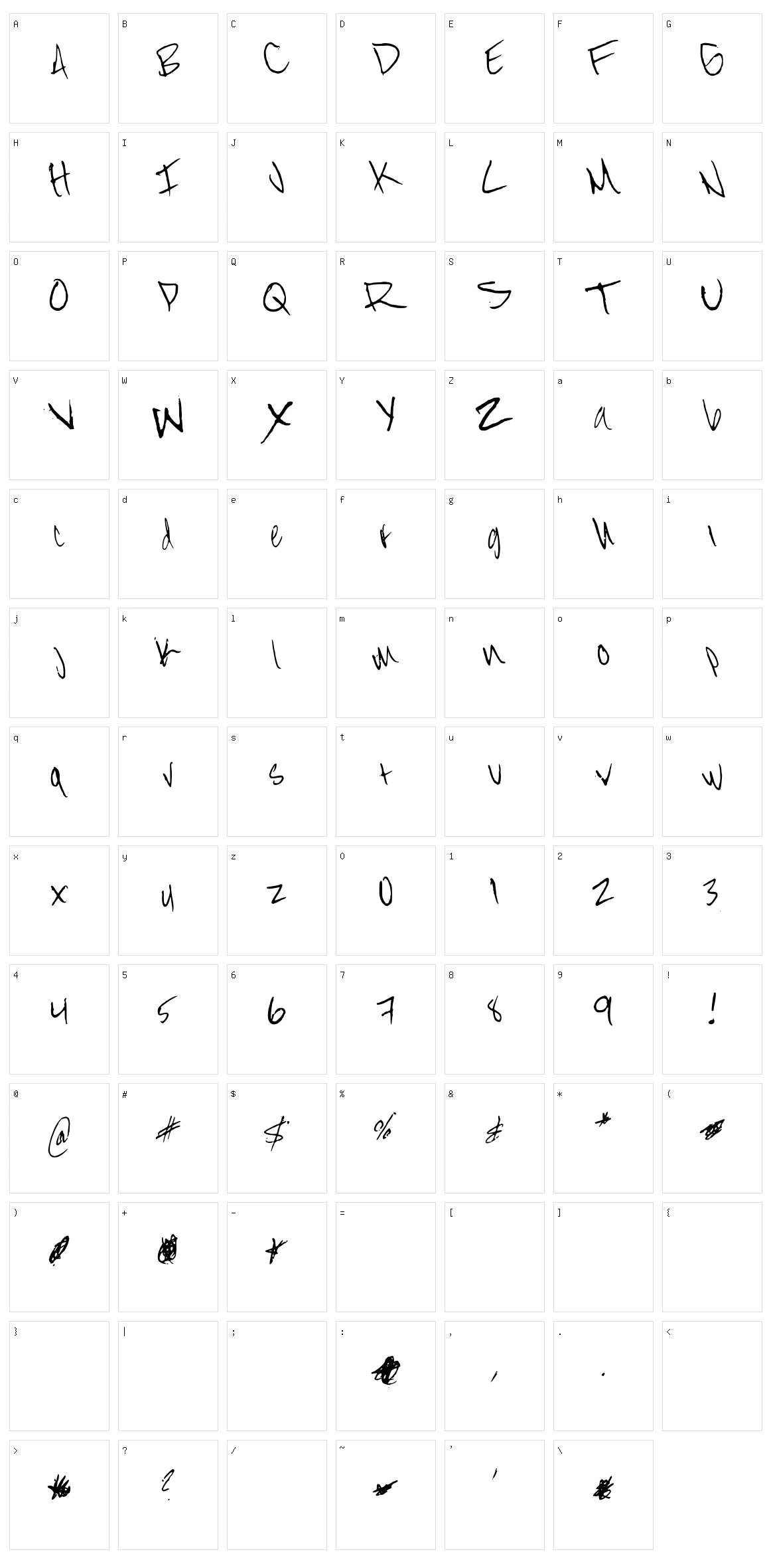 Street Prescription Character Set
