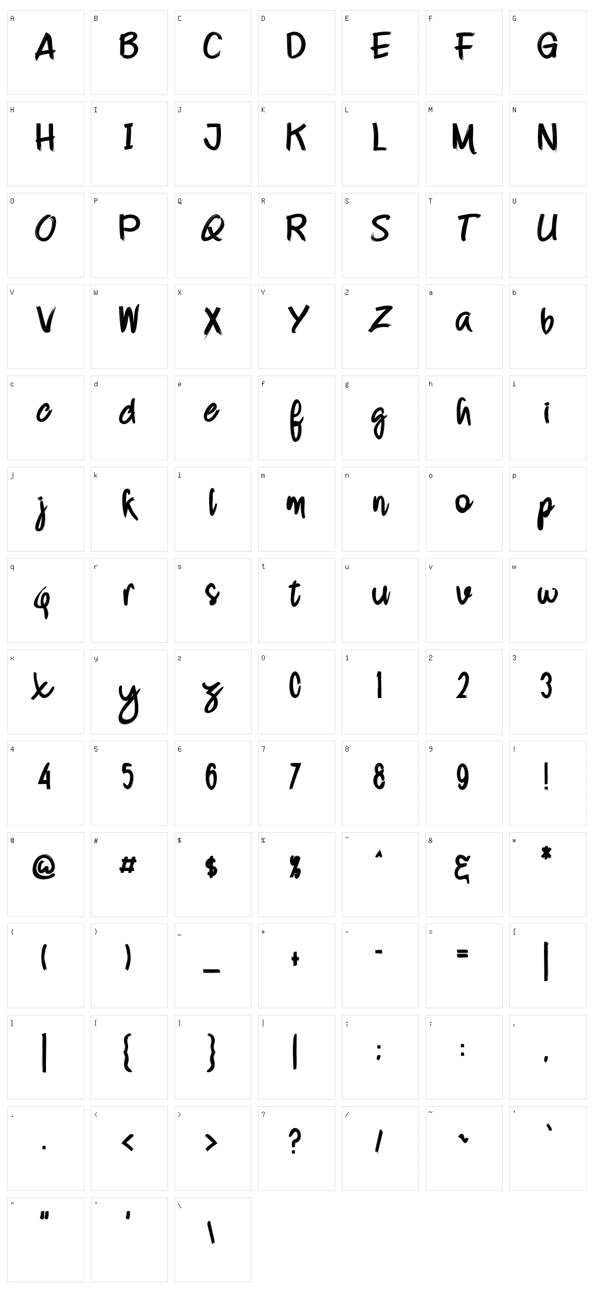 Strongbold Character Set
