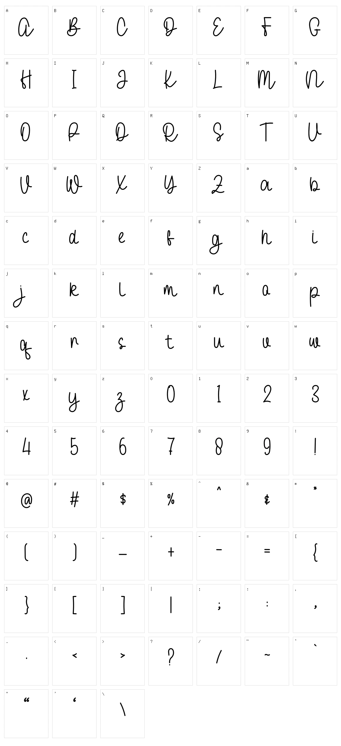 Struggle Character Set