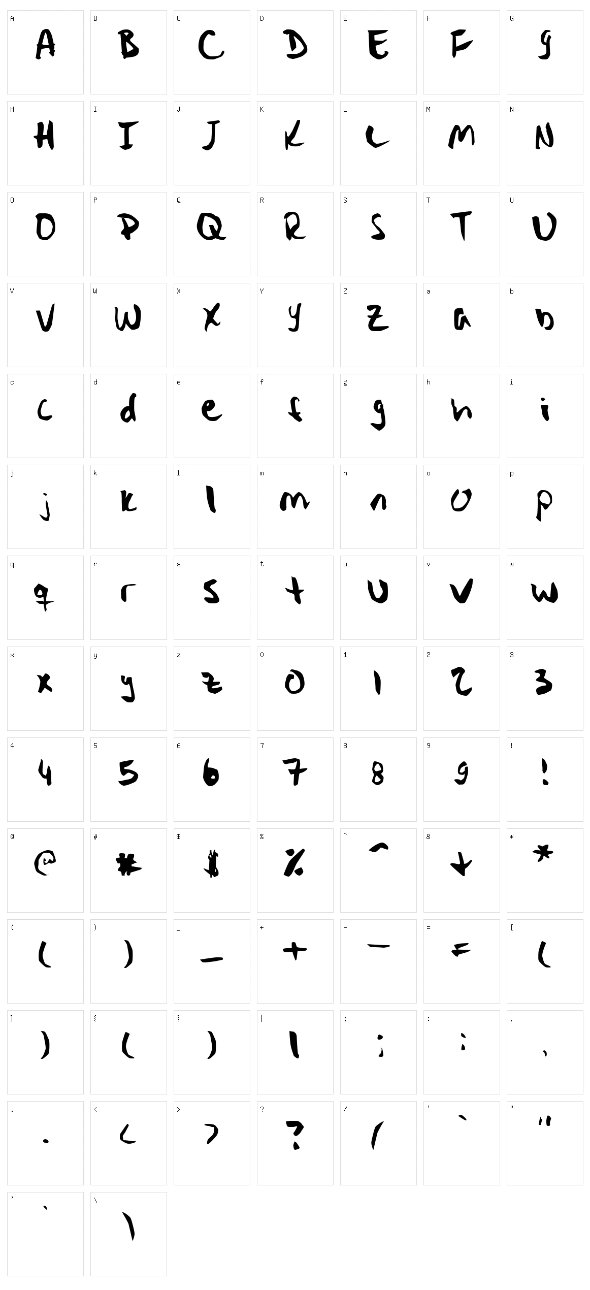 Stryka Character Set