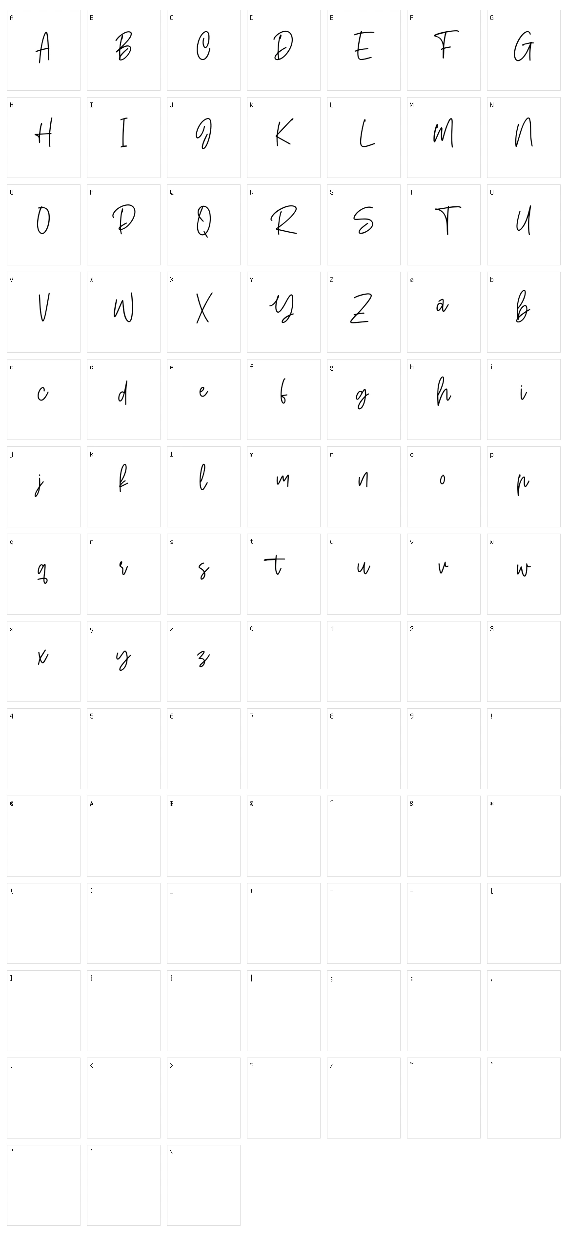 Stuborn Character Set