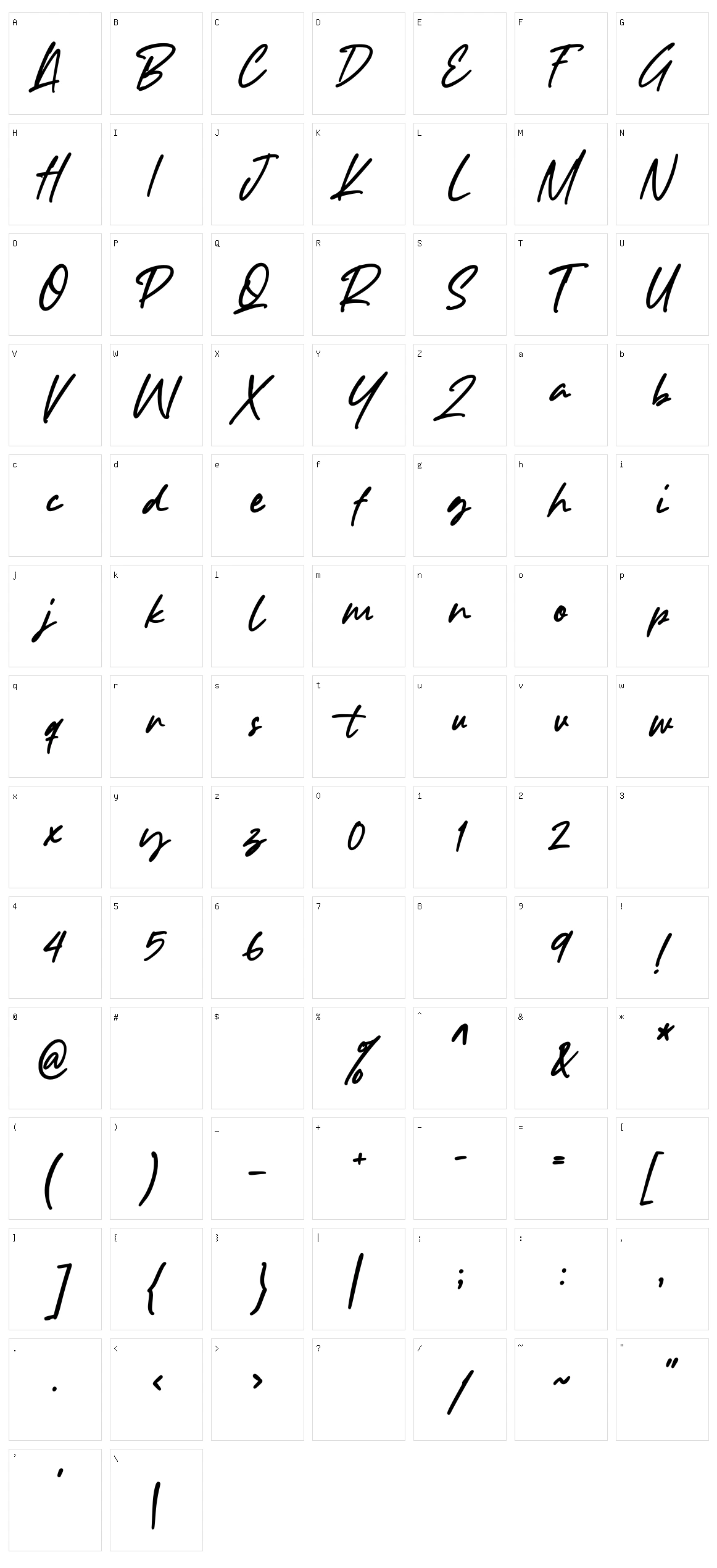 Study Hard Character Set