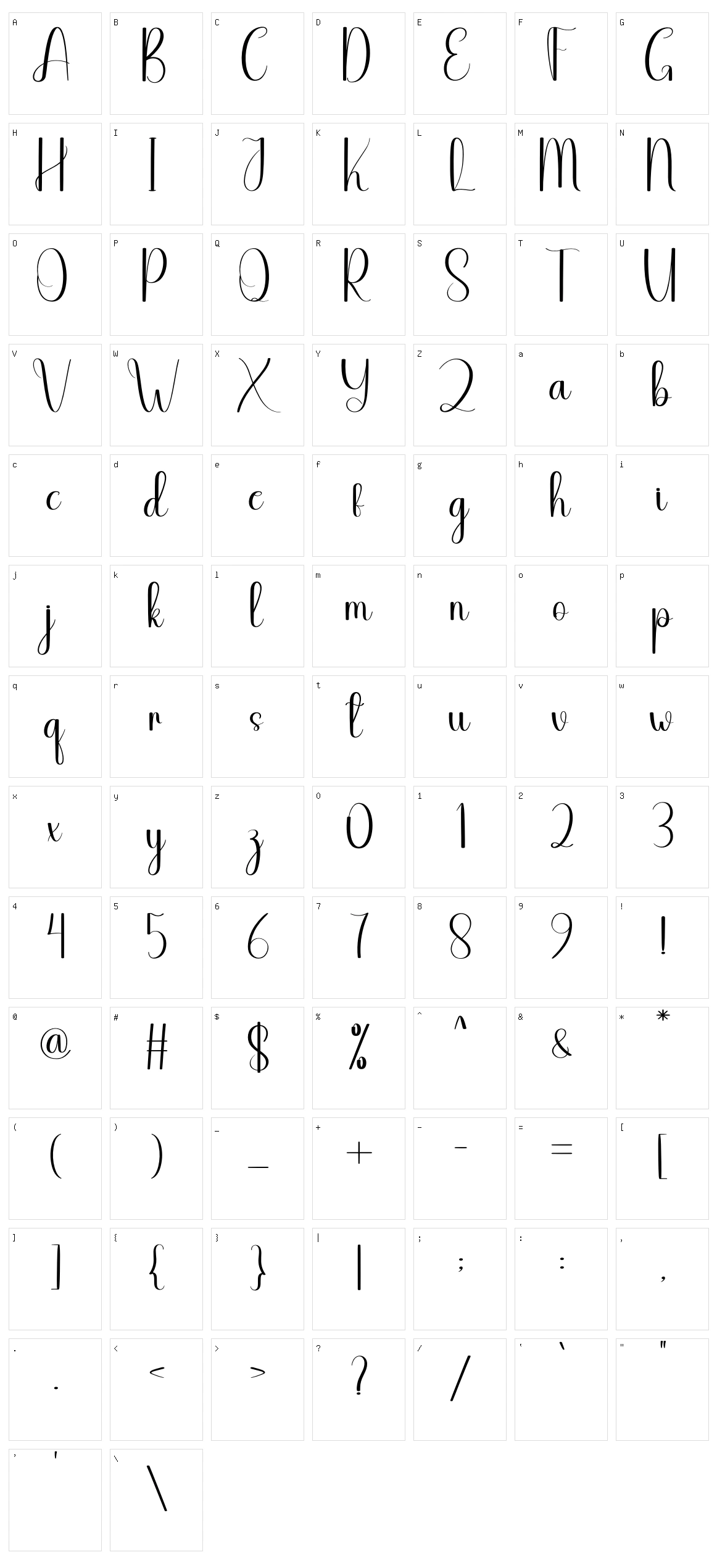 Studytour Character Set