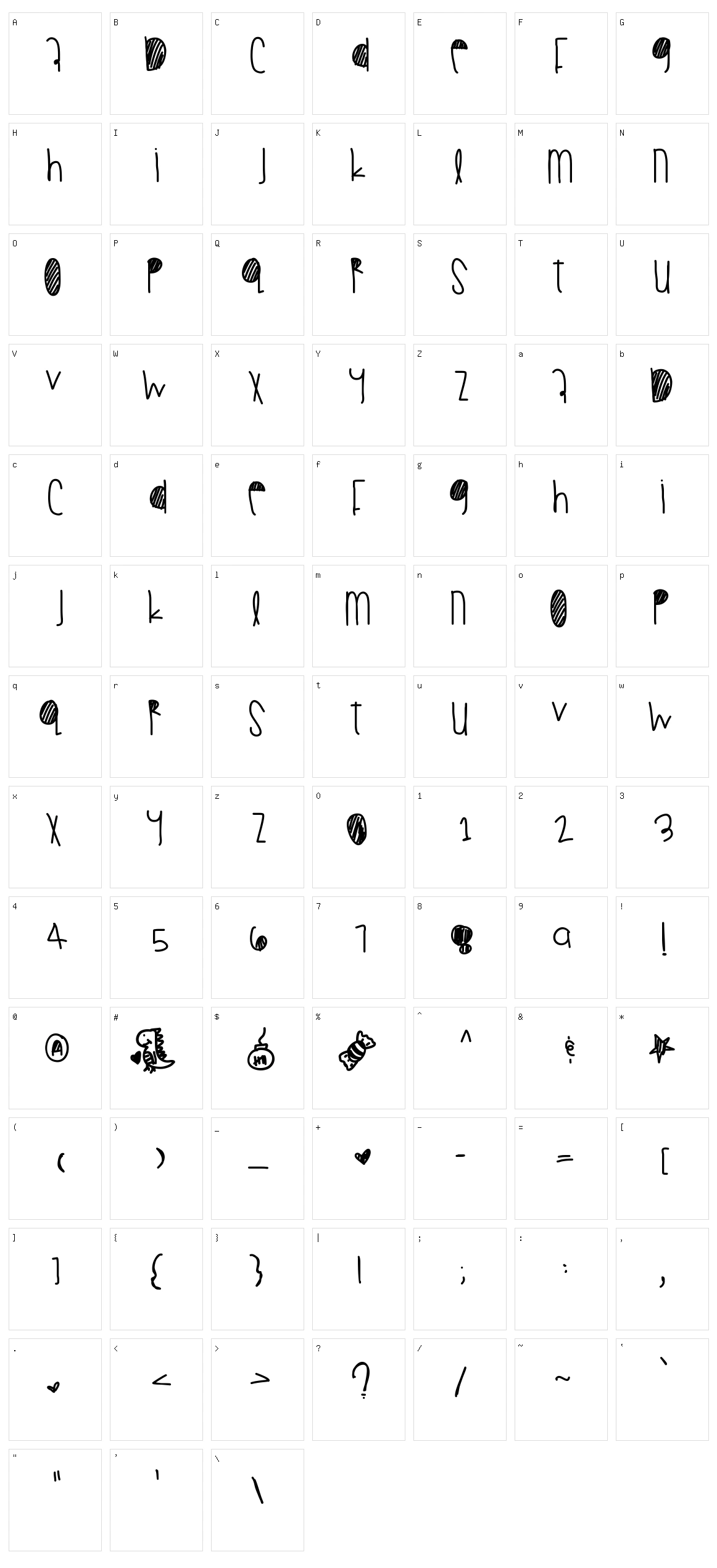 Summer Fall Character Set