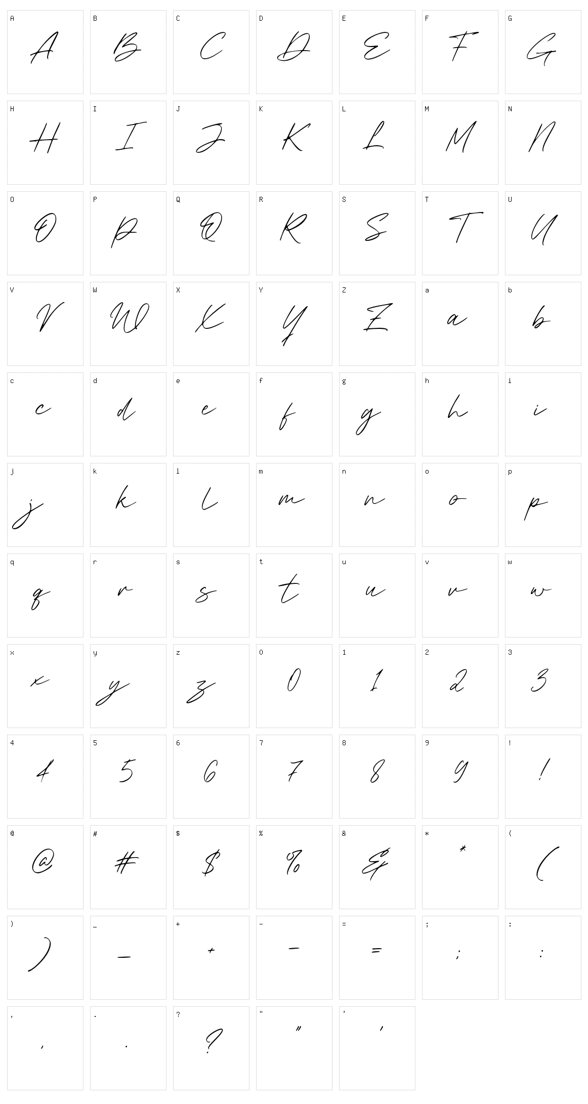 Summer Wind Character Set